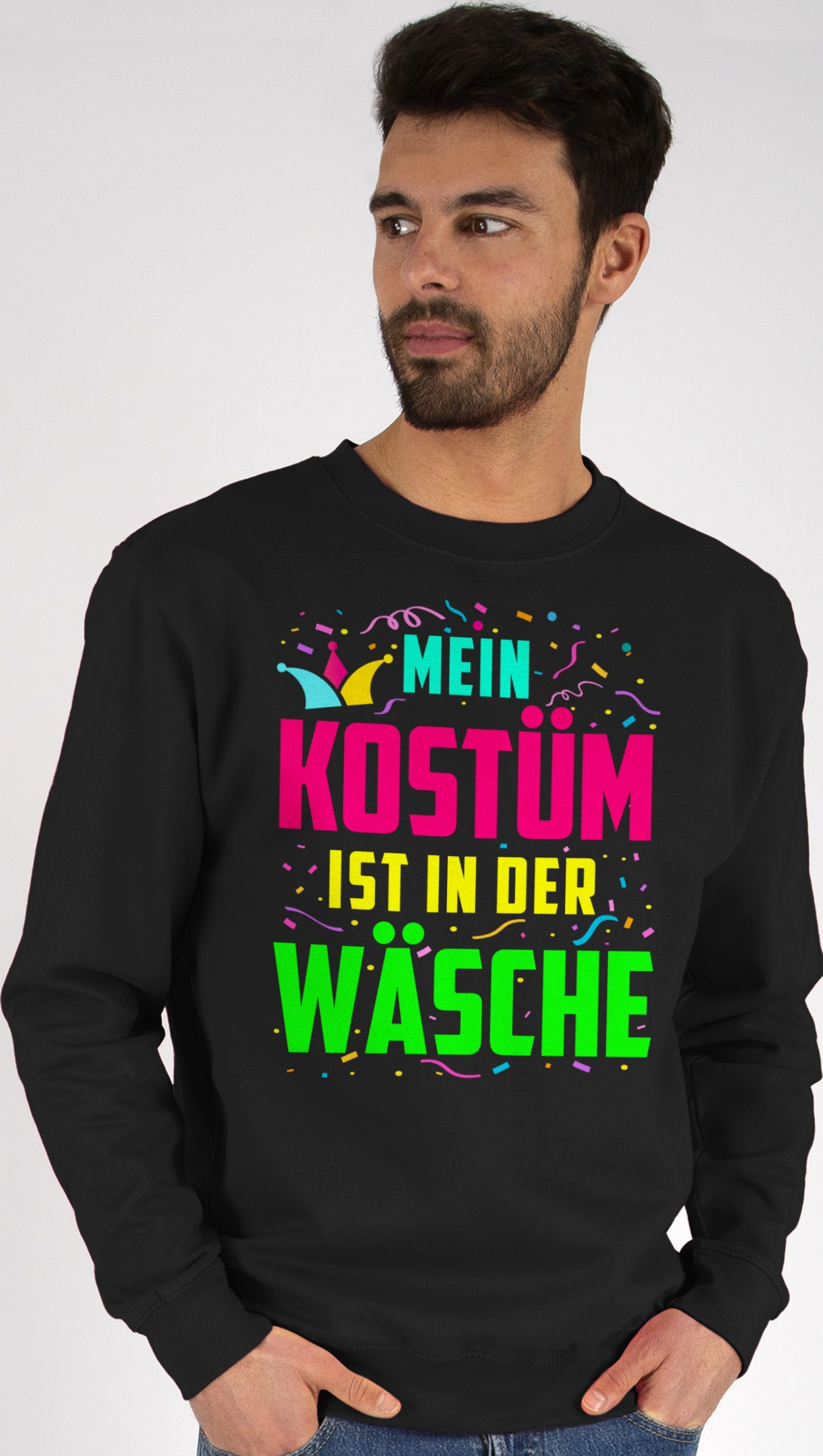 Fasching & Mein ist Karneval (1-tlg) Wäsche 1 Shirtracer in der zu Schwarz Kostüm Sweatshirt