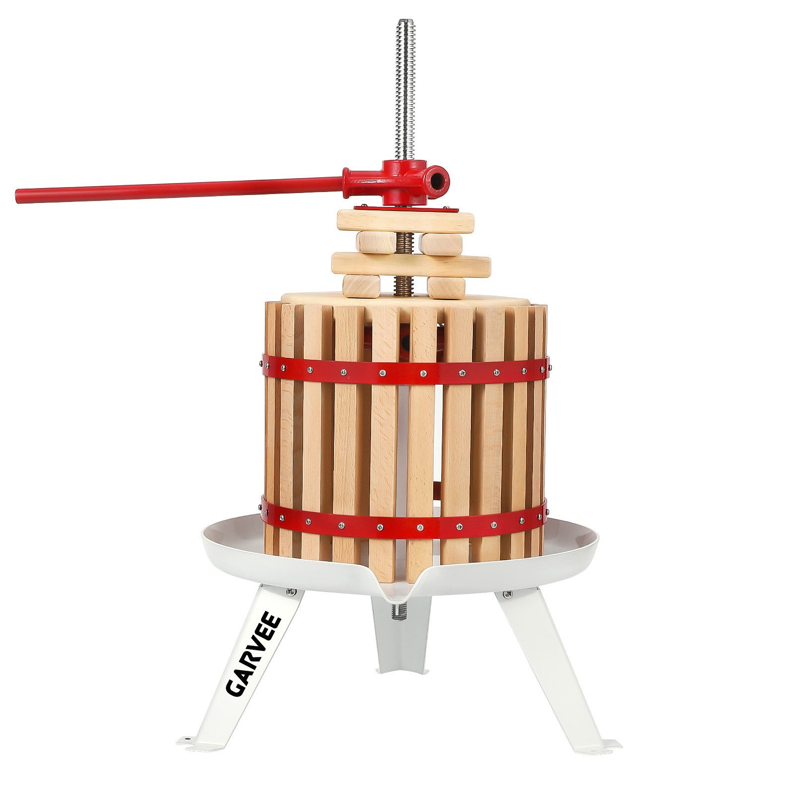 GarveeMore Obstpresse 12L Obstpresse aus Rotbuche – MAXIMALER SAFTERTRAG (1 St)