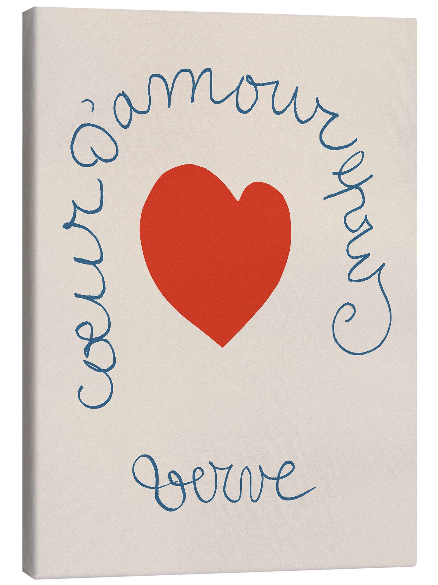 Posterlounge Wandbild Coeur d'Amour epris - Verve, Henri Matisse, erhältlich als Poster, Leinwandbild, Wandsticker oder Acrylglasbild