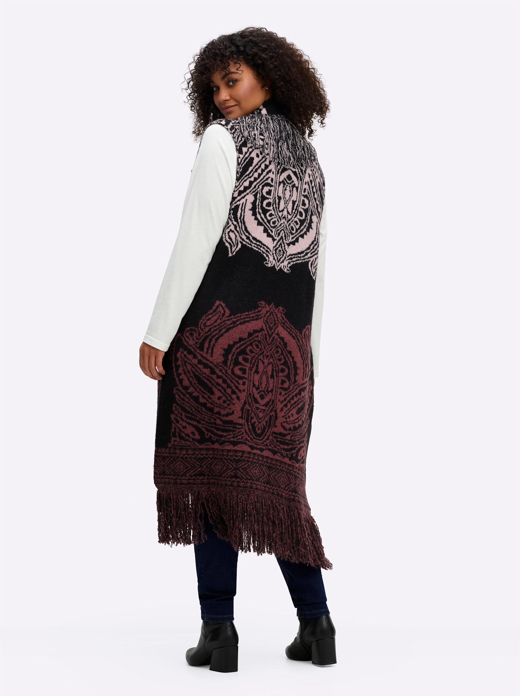 sheego by Joe Browns Jerseyweste Fransenweste . günstig online kaufen