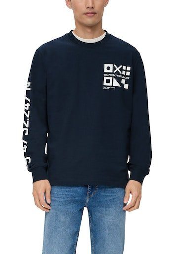 s.Oliver Sweatshirt mit Kontrast-Druck