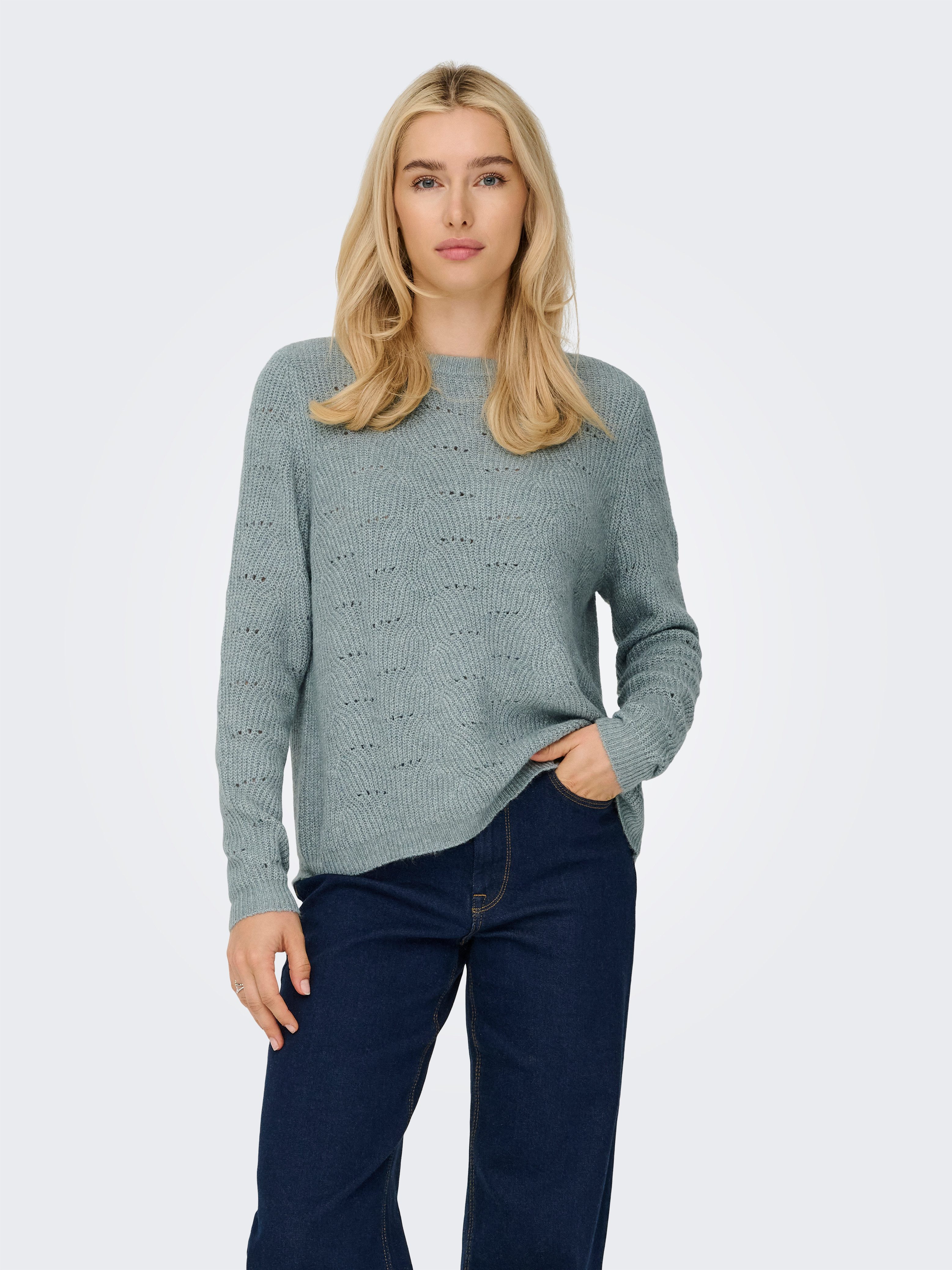 ONLY Rundhalspullover ONLLOLLI L/S PULLOVER KNT NOOS günstig online kaufen