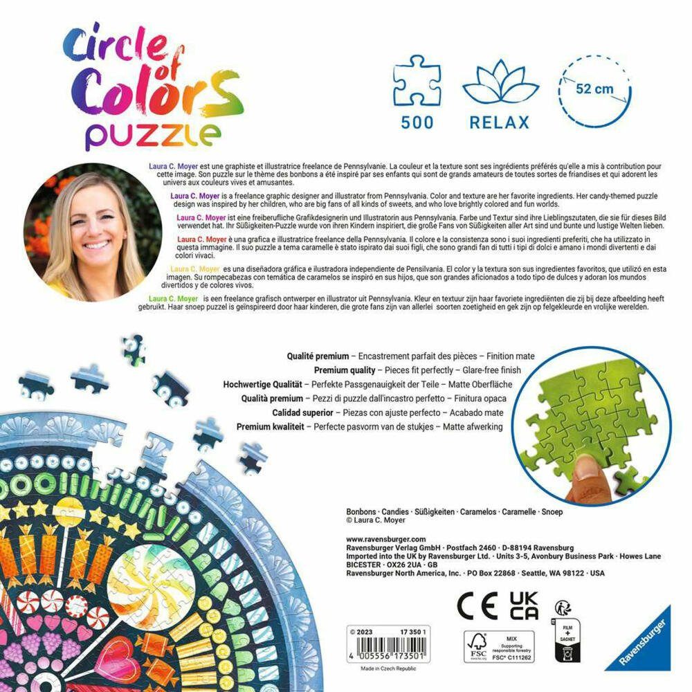 Candy Puzzle Teile, of Ravensburger Puzzleteile 500 Circle Colors 500