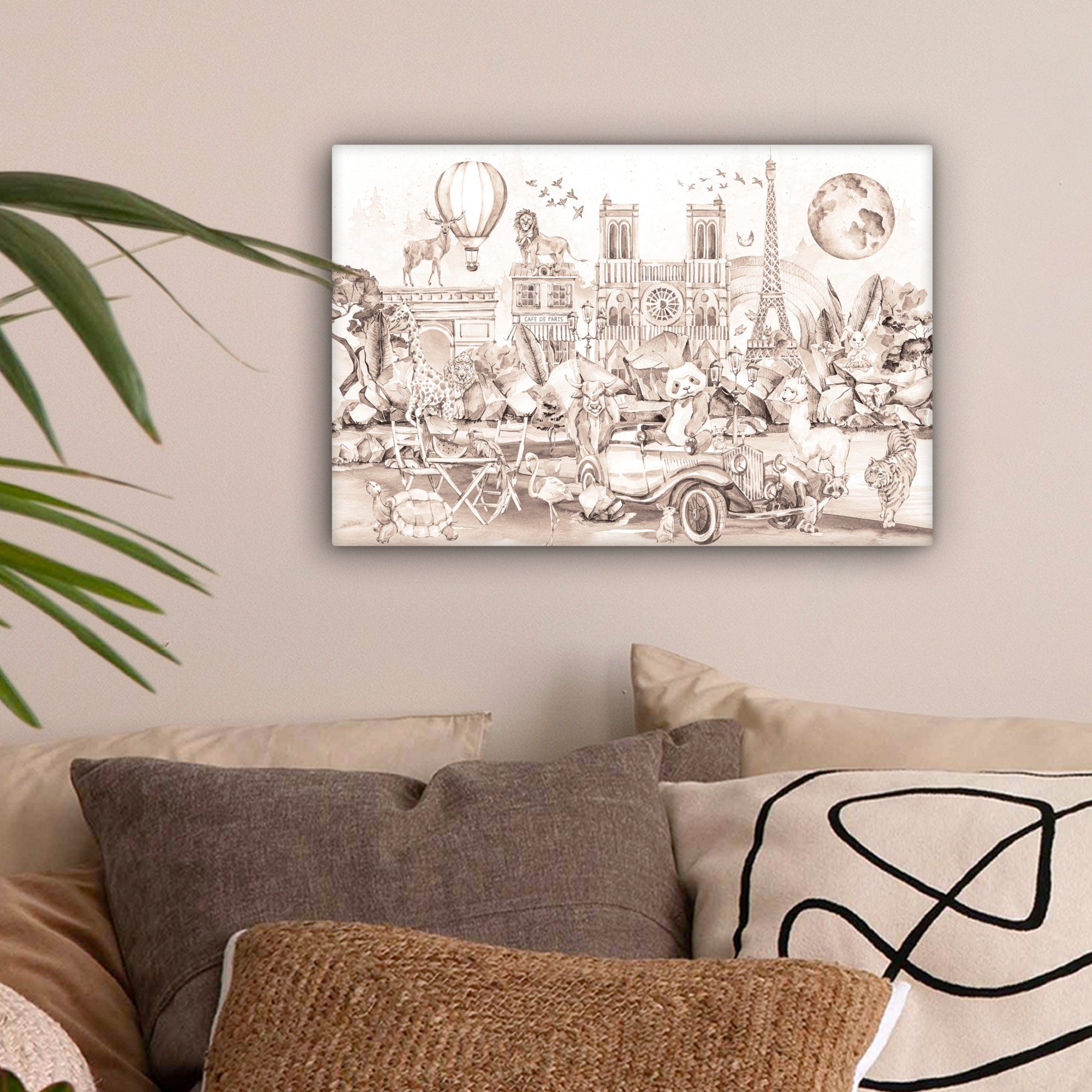 OneMillionCanvasses® Leinwandbild Kinder - Paris - günstig online kaufen
