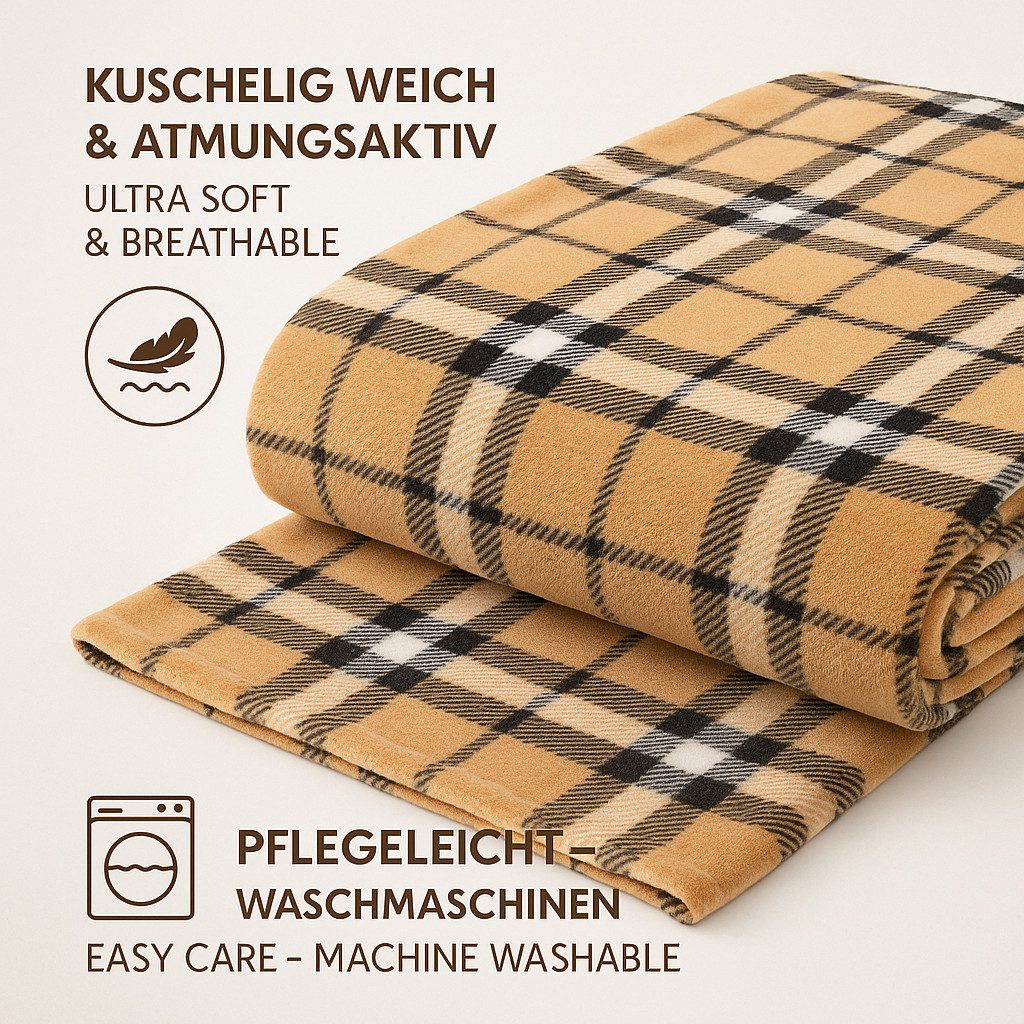 Wohndecke Betz Kuscheldecke MODENA Größe 150x200cm, Betz, Fleecedecke Flauschig Decke - Wohndecke Warm Weich – Bild 3 von 5