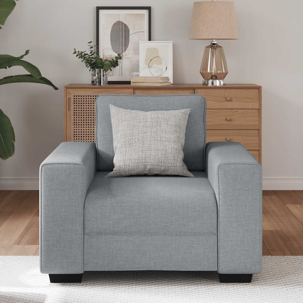 vidaXL Sofa Sessel Hellgrau 60 cm Stoff günstig online kaufen