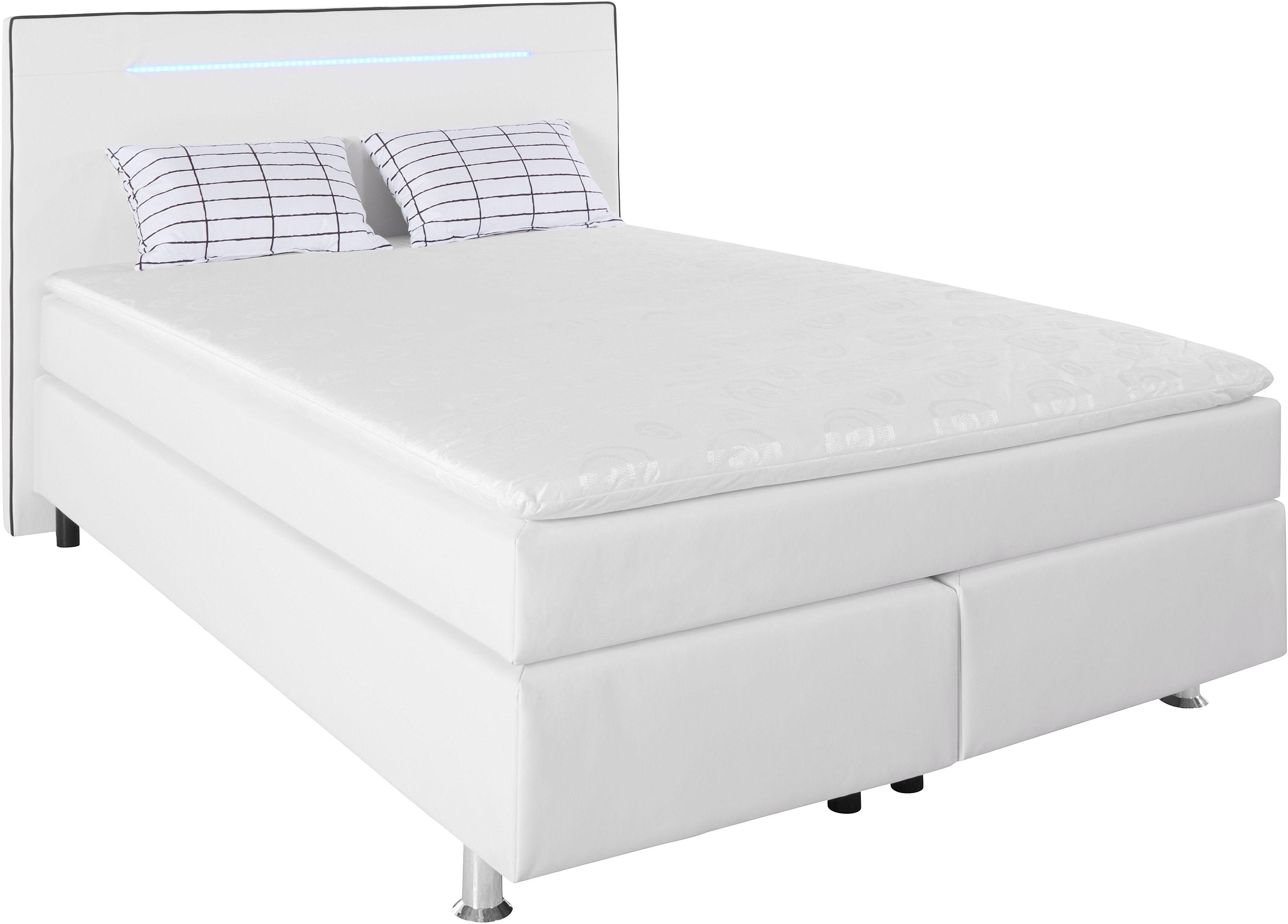 COLLECTION AB Boxspringbett, inkl. LED-Beleuchtung, Topper günstig online kaufen