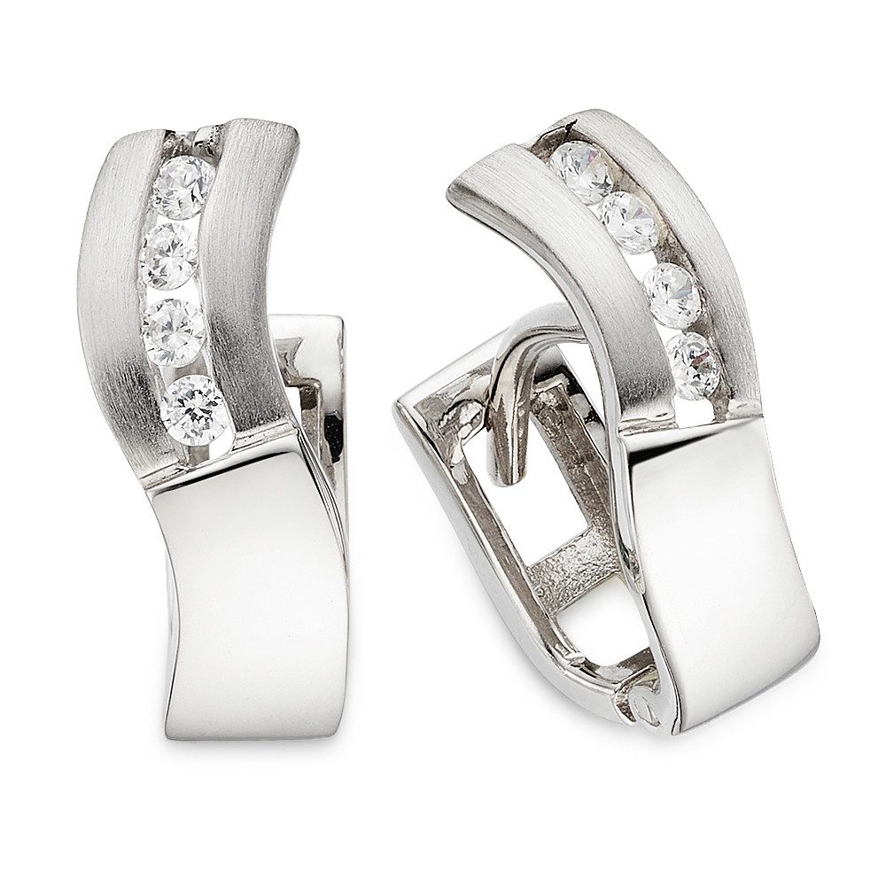 Paar Creolen Schmuck Geschenk Silbercreolen