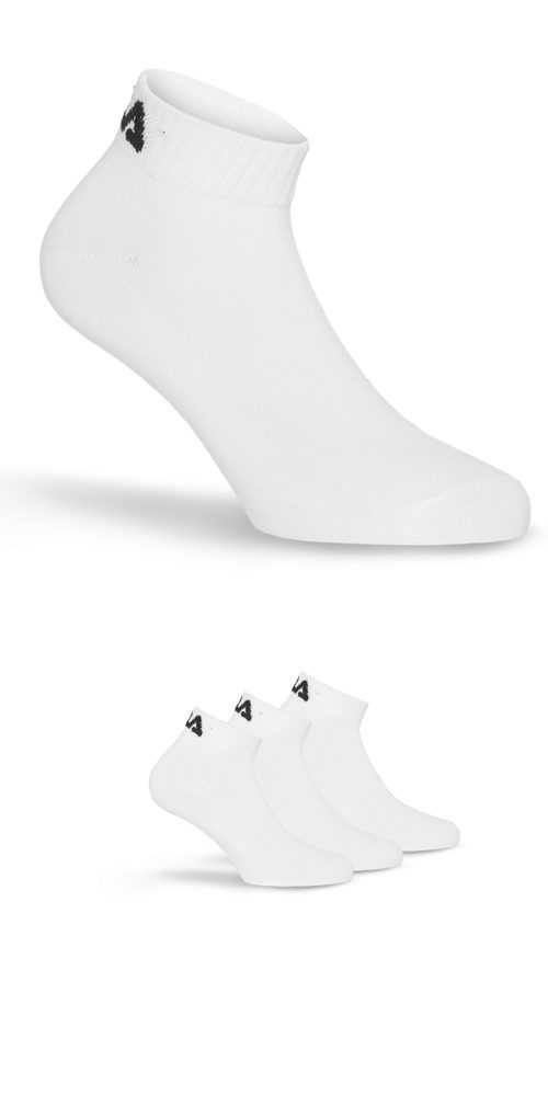 Fila Kurzsocken UNISEX INVISIBLE PLAIN SOCKS (3-Paar) mit Logostickerei