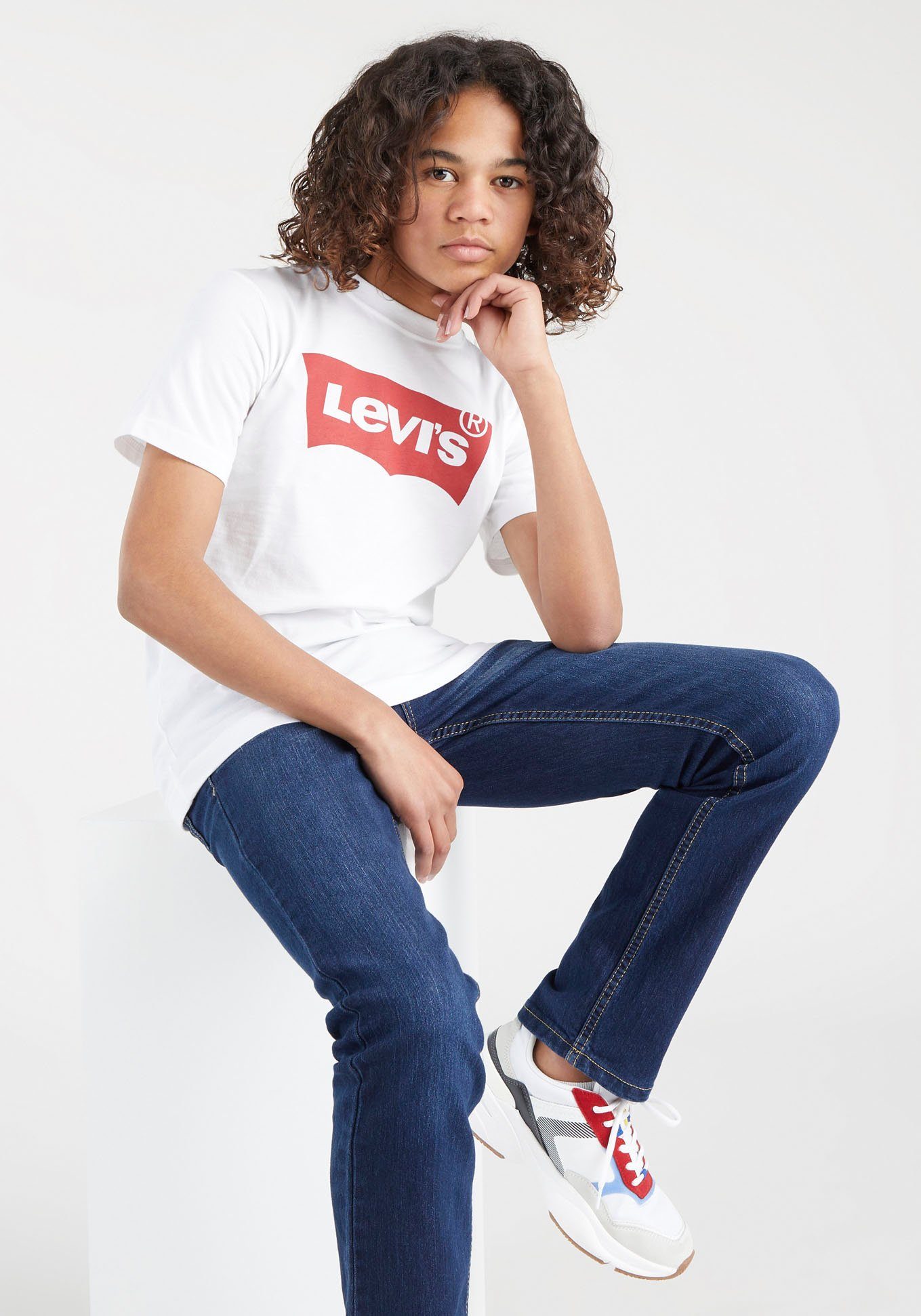 Levi's® Kids for TEE T-Shirt BOYS BATWING weiß LVB