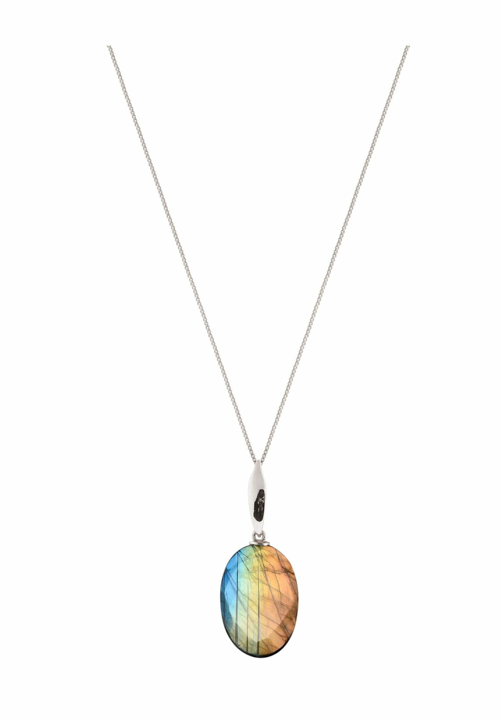 Gemshine Kette mit Anhänger ovaler 3-D günstig online kaufen