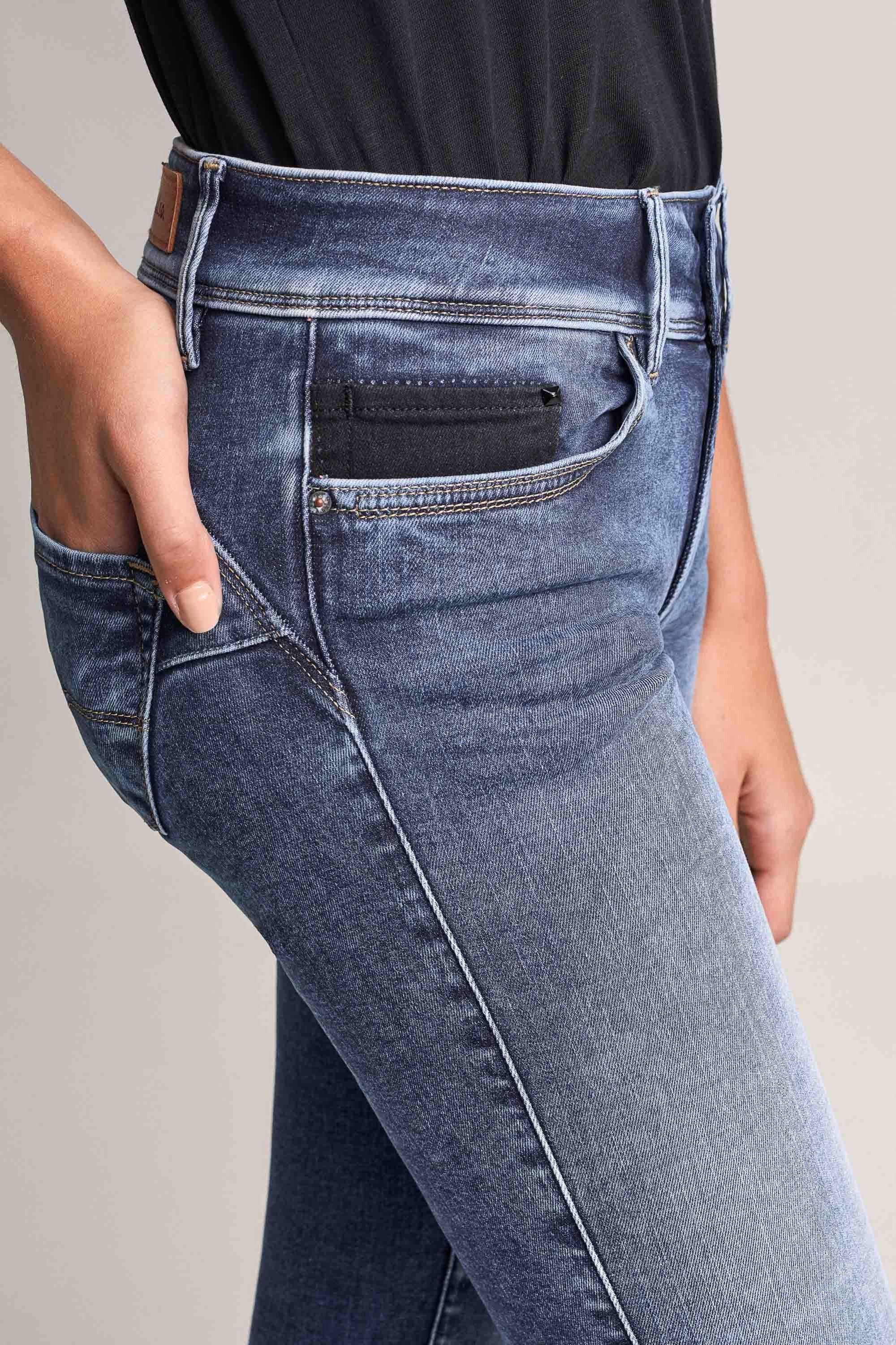 Damen Jeans Salsa Stretch-Jeans SALSA JEANS WONDER PUSH UP SKINNY vintage used