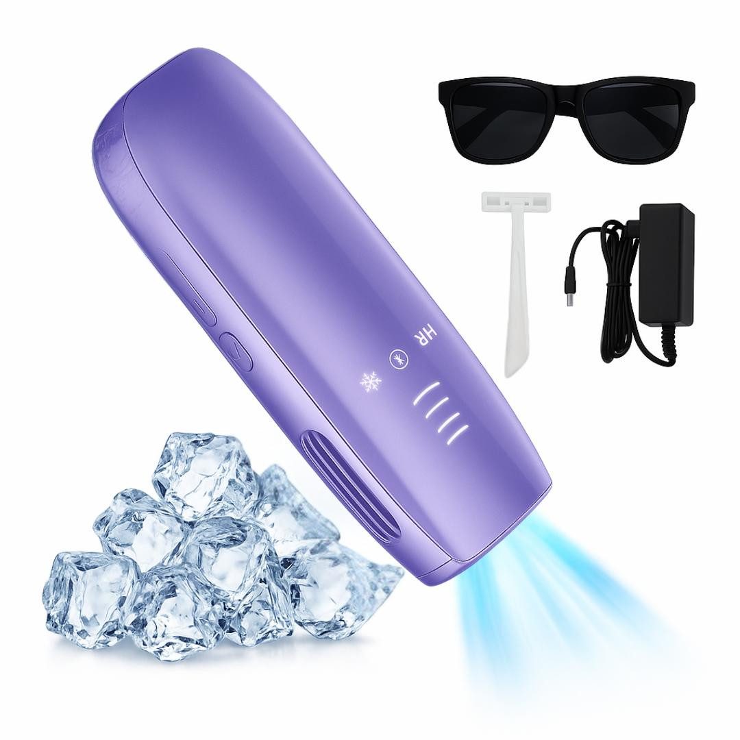 Goldstern-Tech IPL-Haarentferner LumeaFrost 815S, 990.000 Lichtimpulse, High-Tech IPL-Haarentferner mit 5 Energiestufen, Auto-Glide & Sapphire Cooling für sanfte Ergebnisse