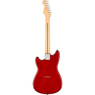 Fender E-Gitarre, E-Gitarren, Andere Modelle, Player Offset Duo-Sonic HS MN Crimson Red Transparent - E-Gitarre