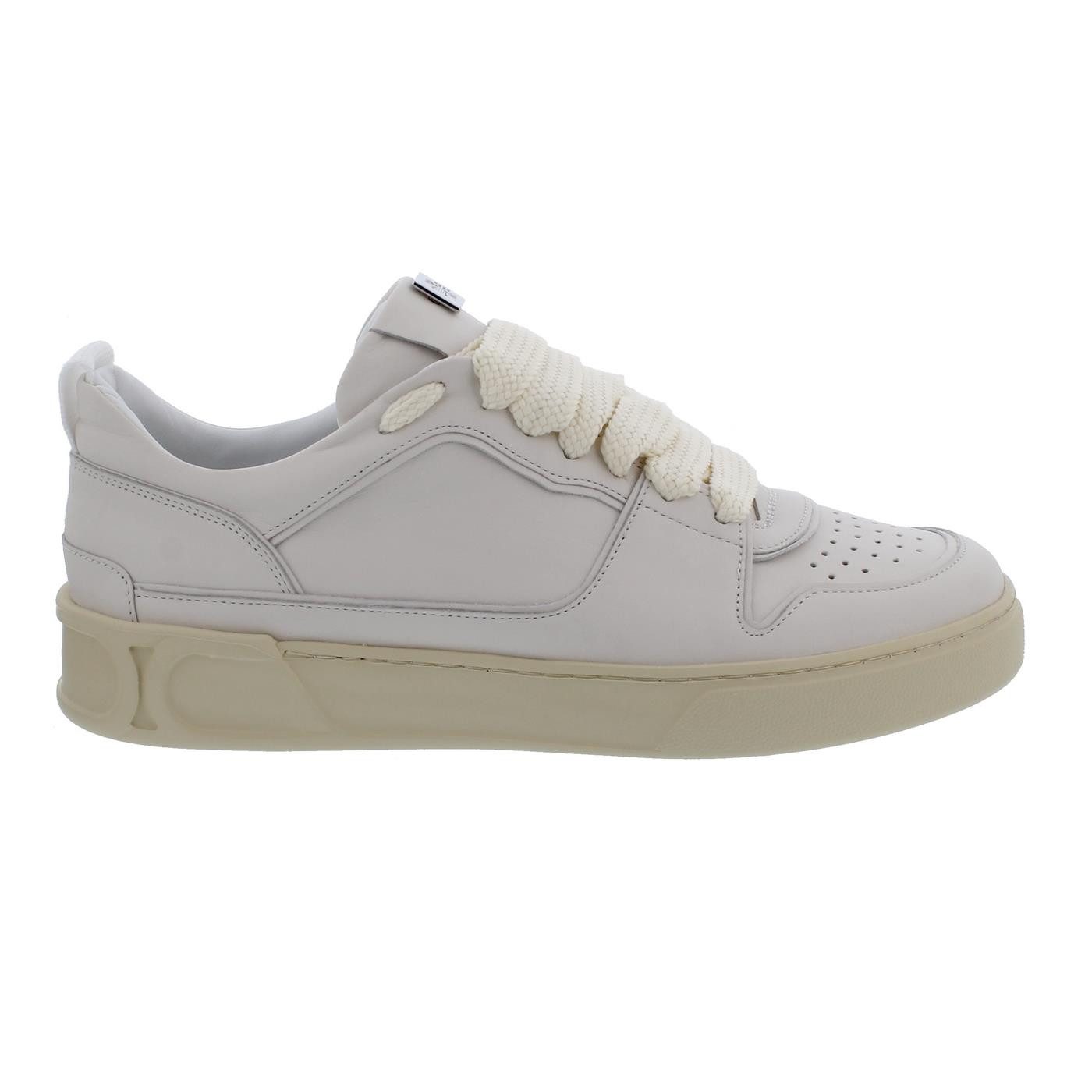 Högl Sneaker, Sportycalf-Leder, Creme / Sand, 7-100707-1213 Schnürschuh