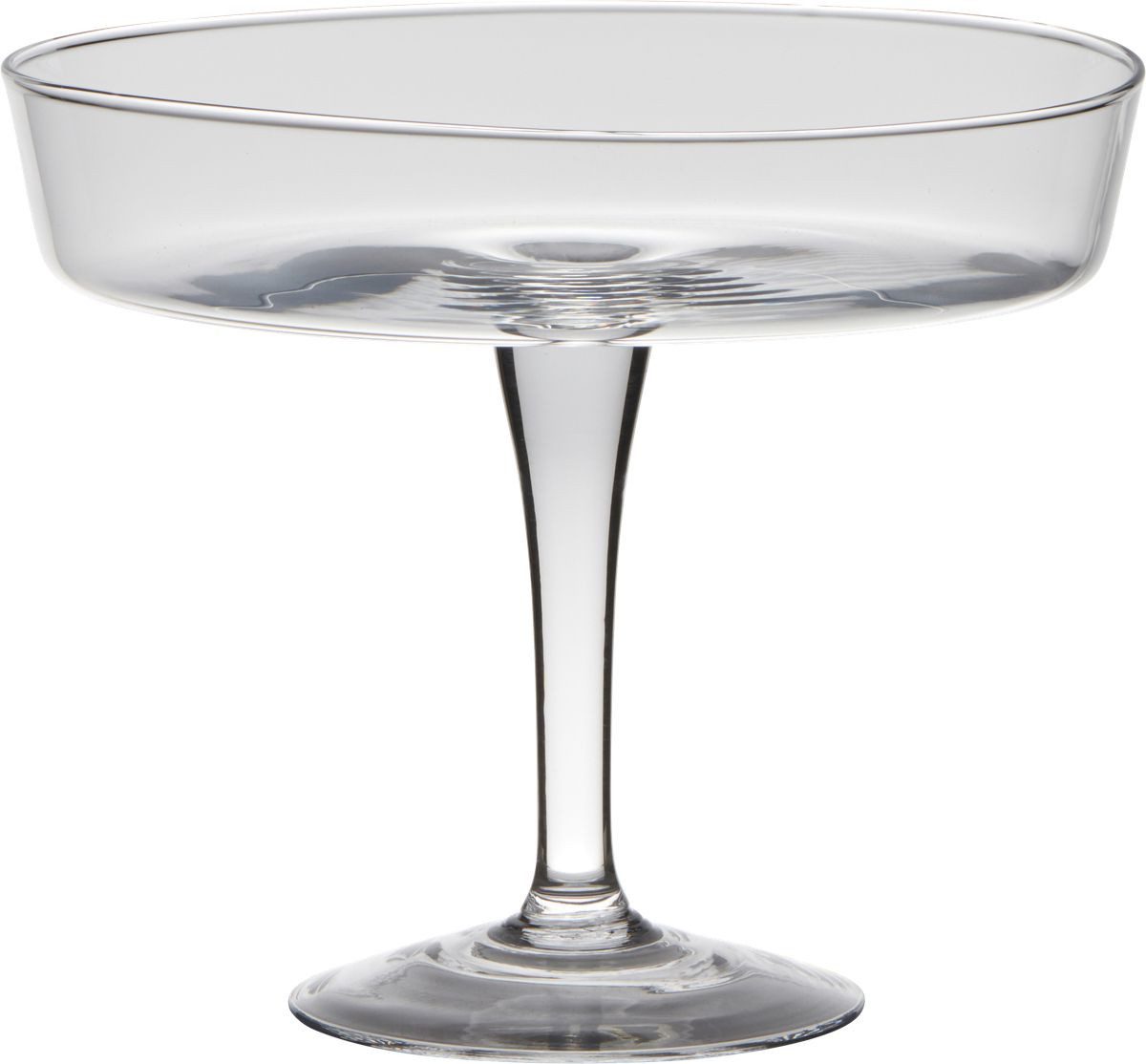 INNA-Glas Dekoschale Deko Schale Glas MICK auf Fuß, klar, 20,5cm, Ø24,5cm