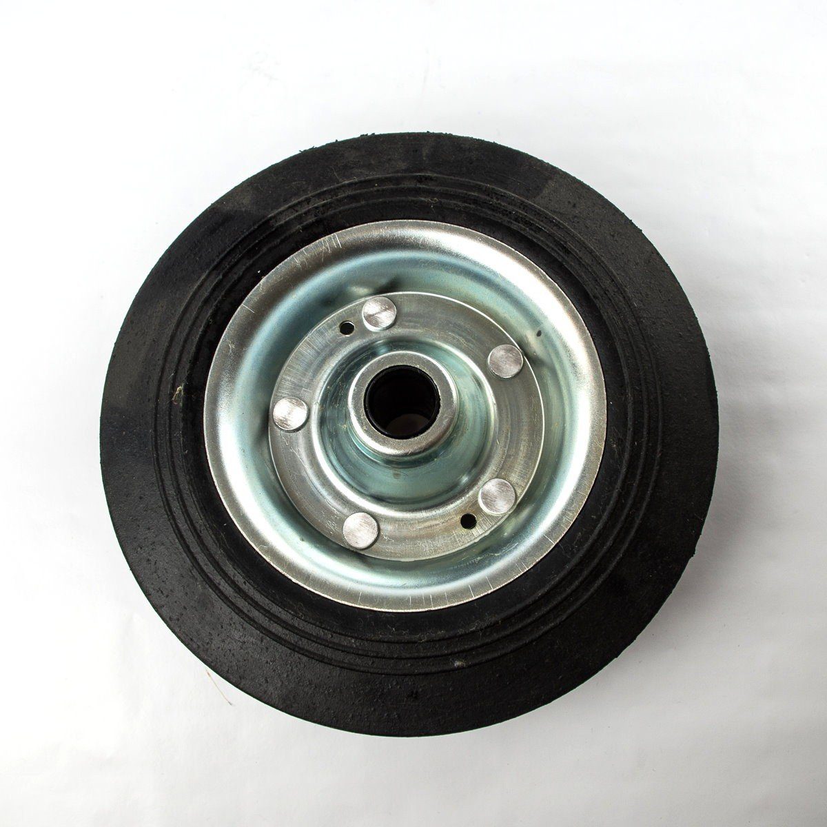 ProPlus Anhänger-Stützrad ca. 200 x 60 mm Vollgummi-Reifen mit Metallfelge für Anhänger (1 St), mit Längsrillen-Profil