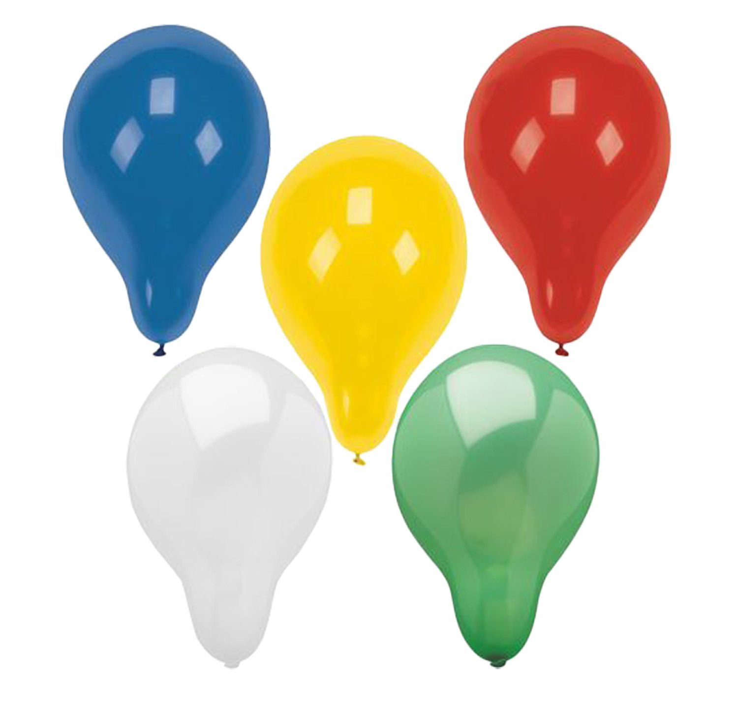 PAPSTAR Luftballon 8 Luftballons Ø 32 cm farbig sortiert, Ballons bunt Kinder Party Hiochzeit Event Spielzeug