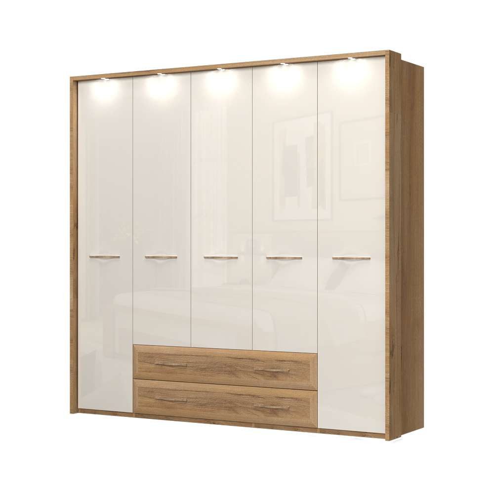 Home affaire Kleiderschrank Gala, beige hochglänzend günstig online kaufen