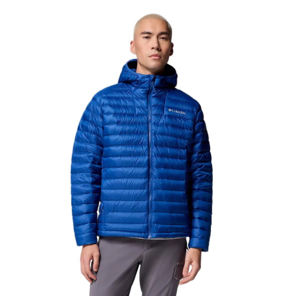 Columbia Winterjacke Corelite Down Hooded (Omni-Shield™, warm) blau Herren