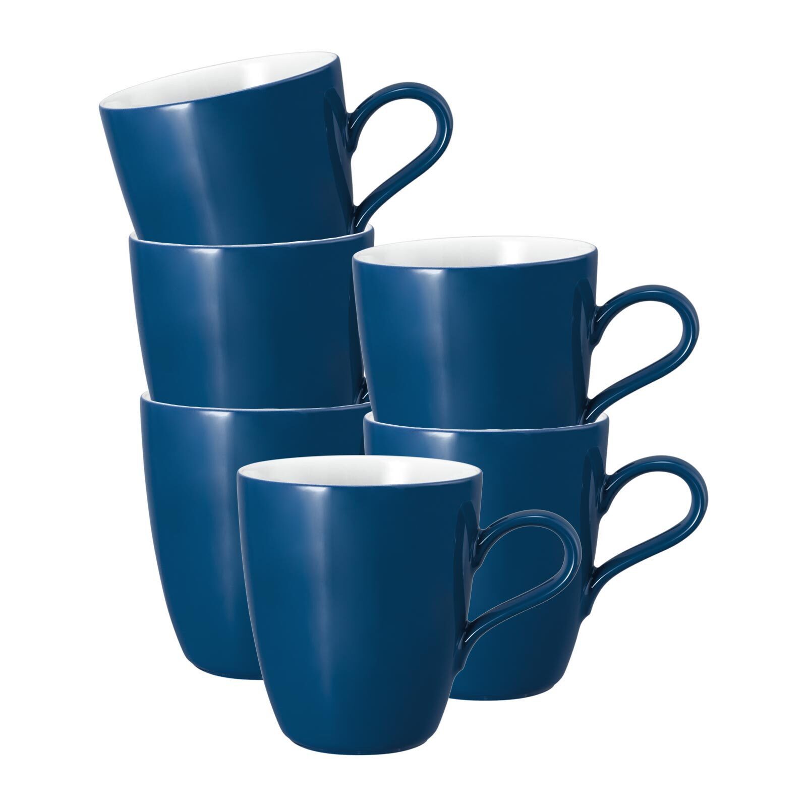 Becher Life Fashion Henkelbecher 400 ml 6er Set