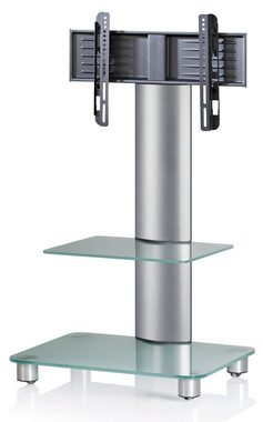 VCM TV Standfuß Ständer Rack Alu Glas Rollen Blino ZW TV-Ständer, (1-tlg)