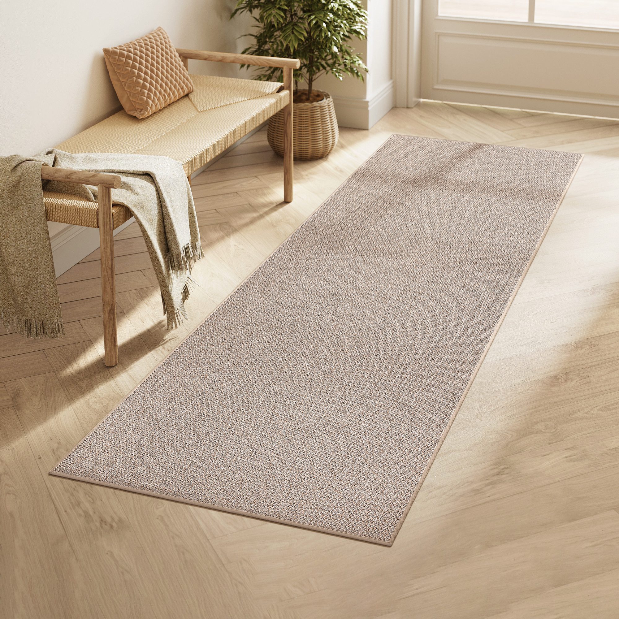 SONGMICS HOME Sisalteppich Wohnzimmerteppich, Höhe: 5 mm, rutschfester Tepp günstig online kaufen