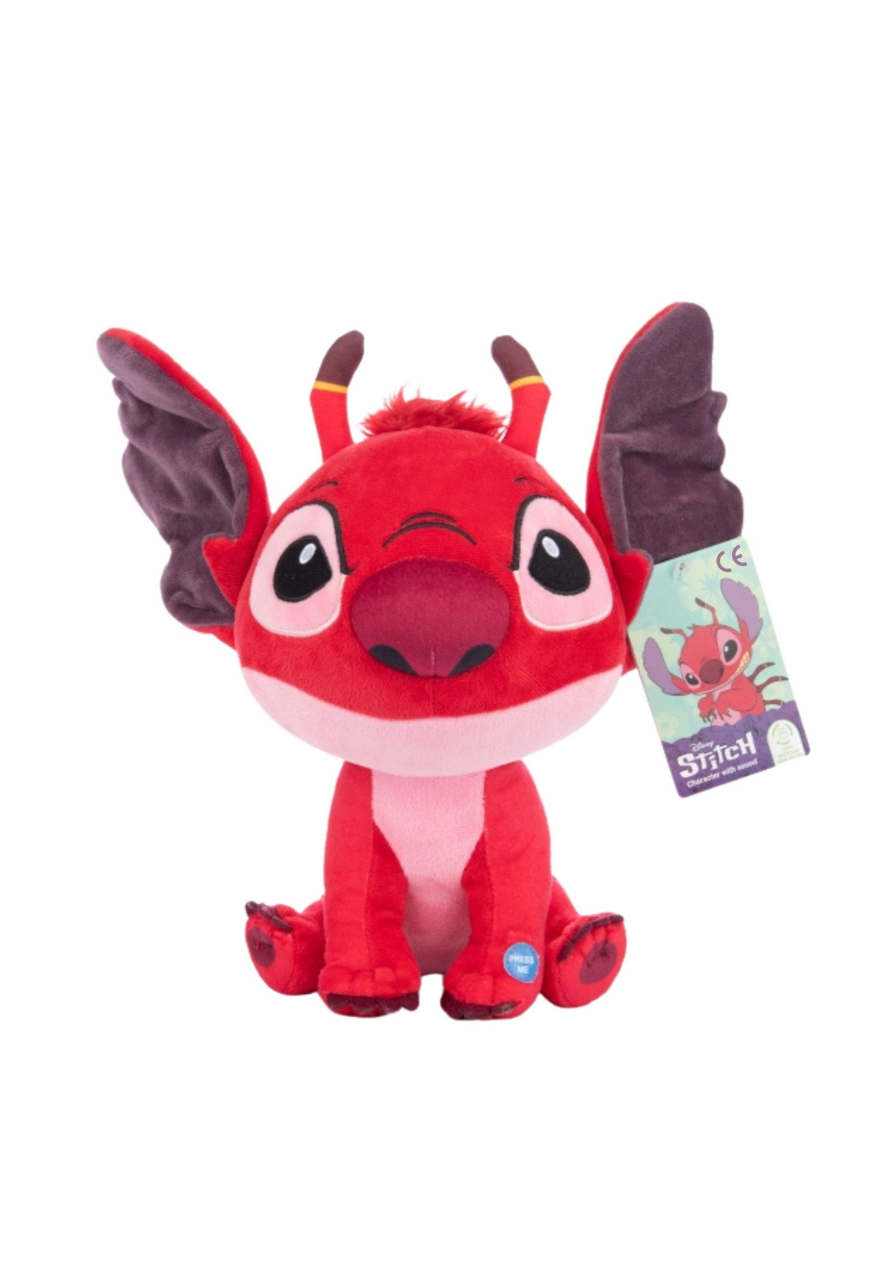 Disney Kuscheltier Kuscheliger Stitch Plüsch – Weich & Knuddelig mit Sound (35cm) (Set)
