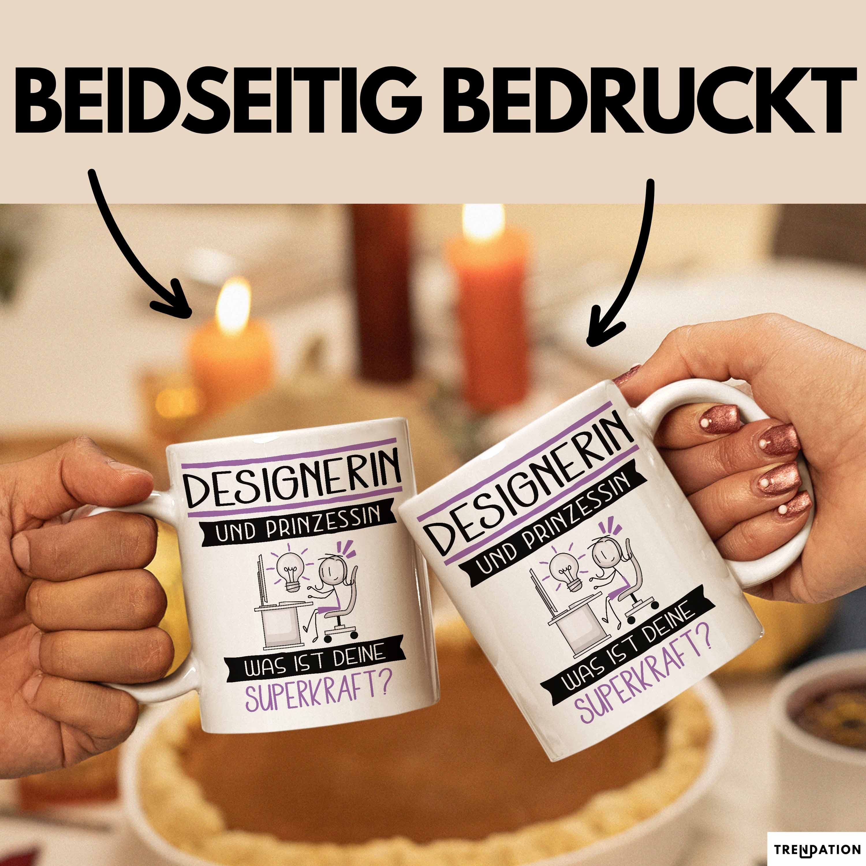 Trendation Tasse Designerin Und Prinzessin Tasse Geschenk Für Eine Designerin Geburts