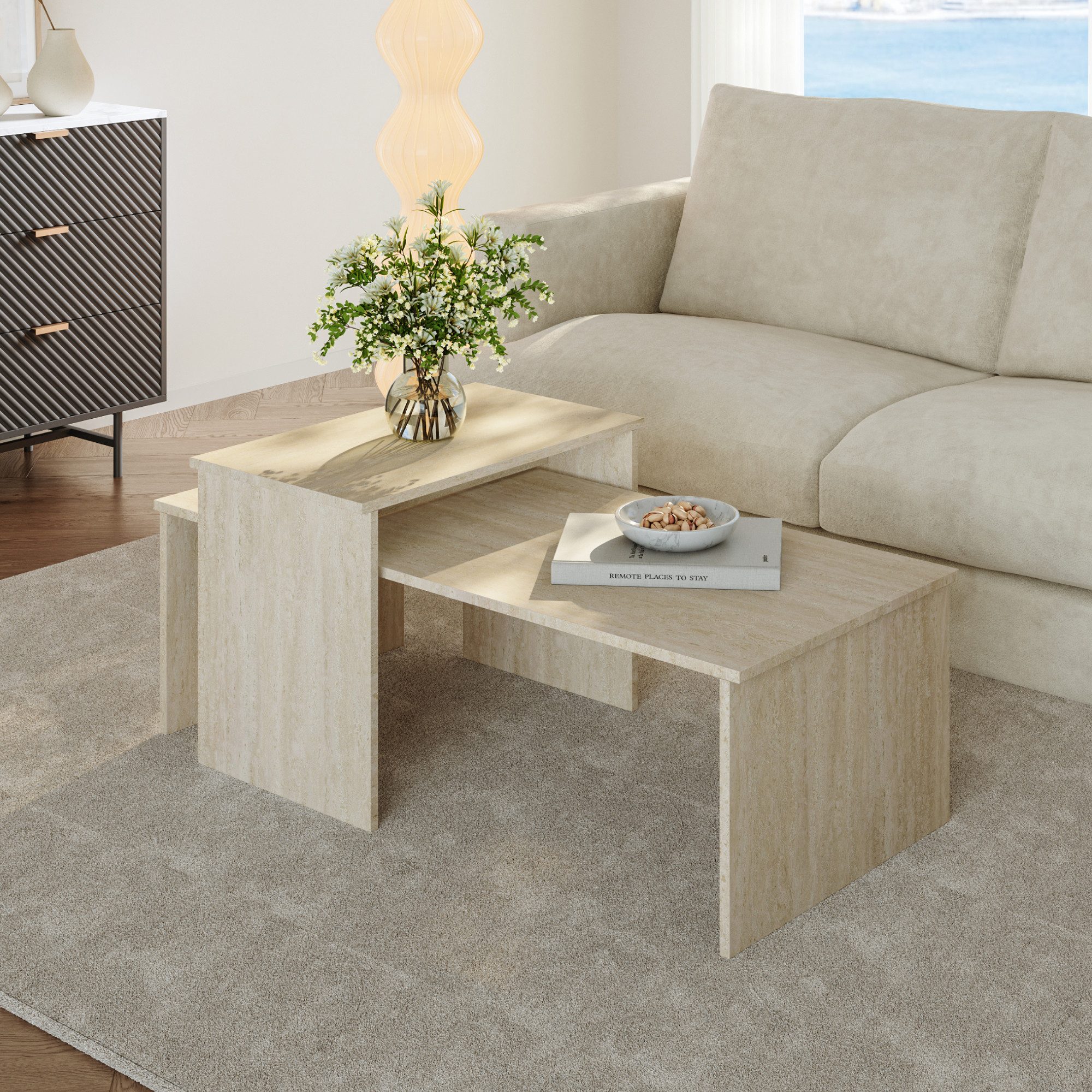 en.casa Satztisch (2er Set), »Sotapim« rechteckig günstig online kaufen