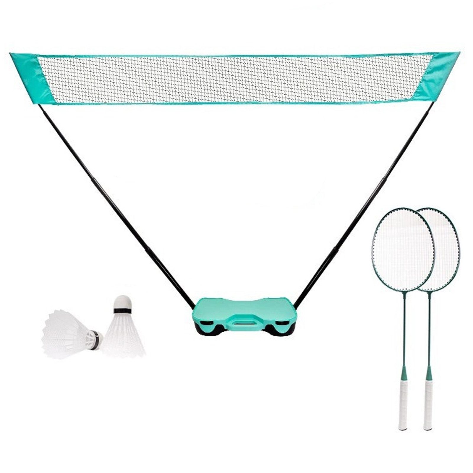 Badmintonnetz Tragbares, zusammenklappbares Badminton-Tennis-Volleyballnetz-Set