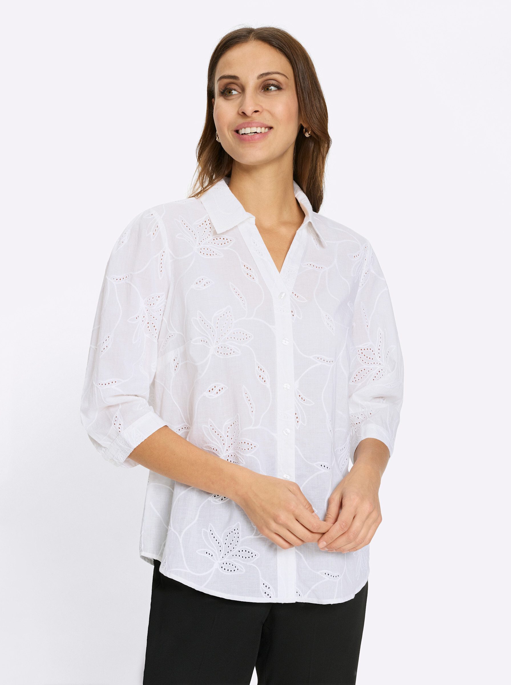 Witt Klassische Bluse Baumwollbluse . günstig online kaufen
