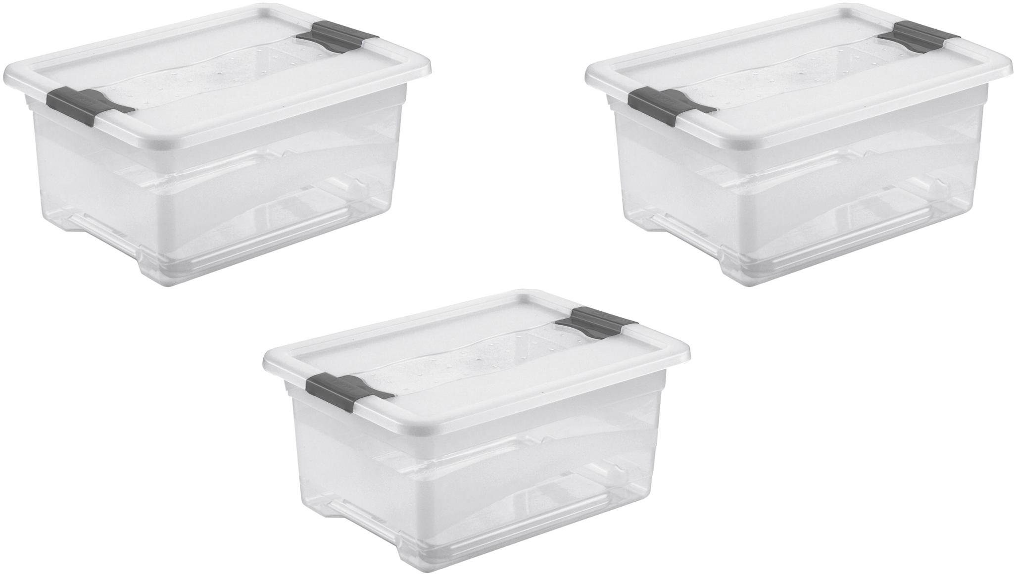 keeeper Organizer cornelia (Set, 3 St), Aufbewahrungsbox, 12 L, mit Deckel, Schiebeverschluss