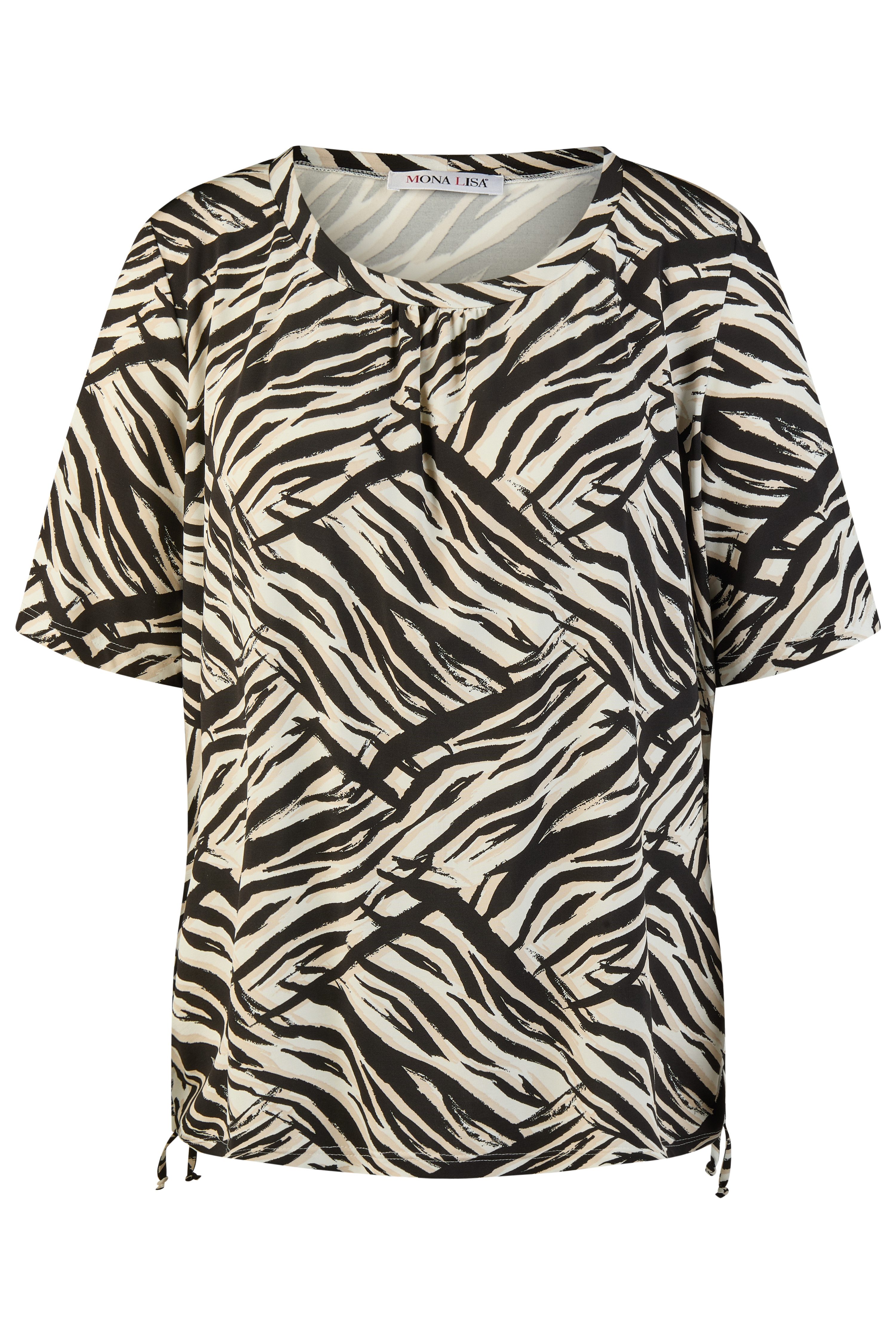 Mona Lisa Kurzarmshirt Große Größen hochwertiger Viskose-Mix