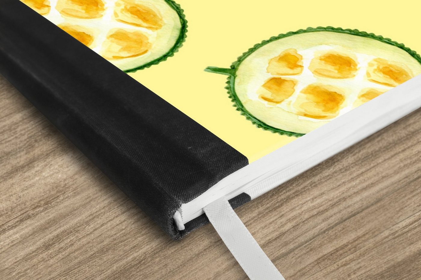 Thumbnail - MuchoWow Notizbuch Zitrusfrüchte - Obst - Muster, Notebook, Notizblock a5, Tagebuch, Journal Liniert