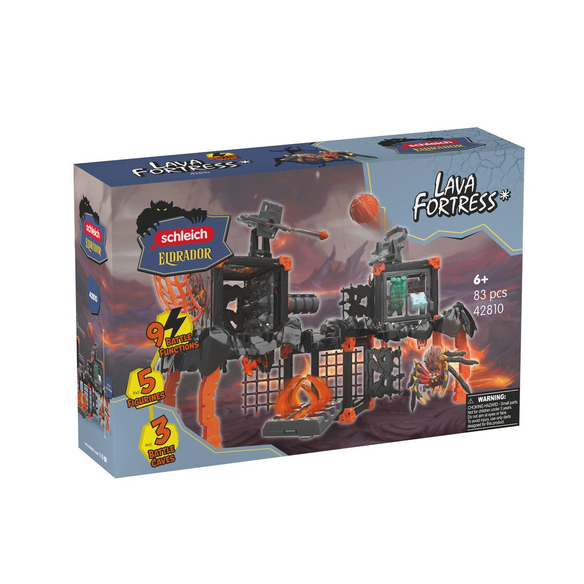 Schleich® Spielwelt ELDRADOR®, Lava Fortress (42810), (83-tlg)