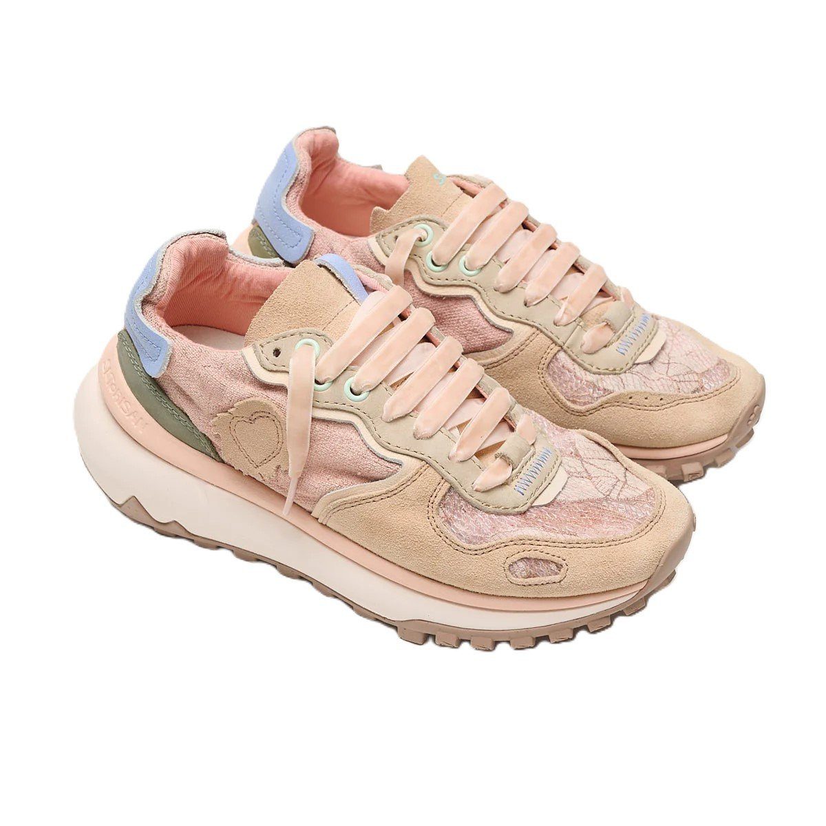 Satorisan Chacrona Metta Lino Whitewisp - pink/beige Damen Кроссовки