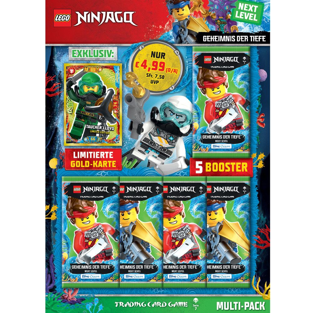 LEGO® Sammelkarte LEGO Ninjago 7 NEXT LEVEL Trading Cards 1 Multipack (zufällige Auswahl