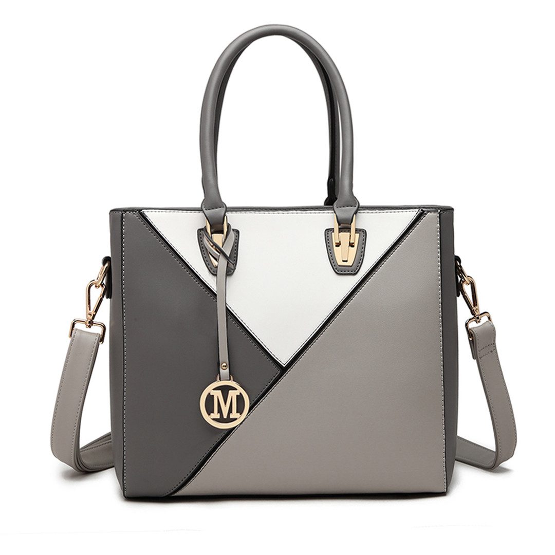 Handtasche Damen Handtasche mit V-förmigem Design und abnehmbarem Schultergurt