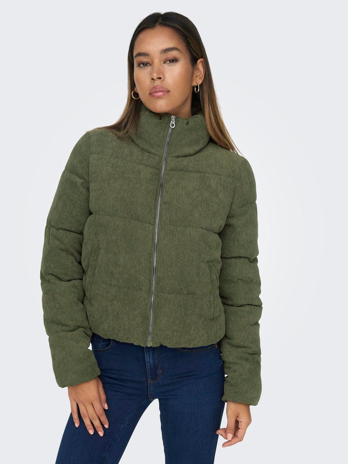 ONLY Cordjacke ONLNEWDOLLY CORDUROY PUFFER OTW NOOS Cord, Seitentaschen
