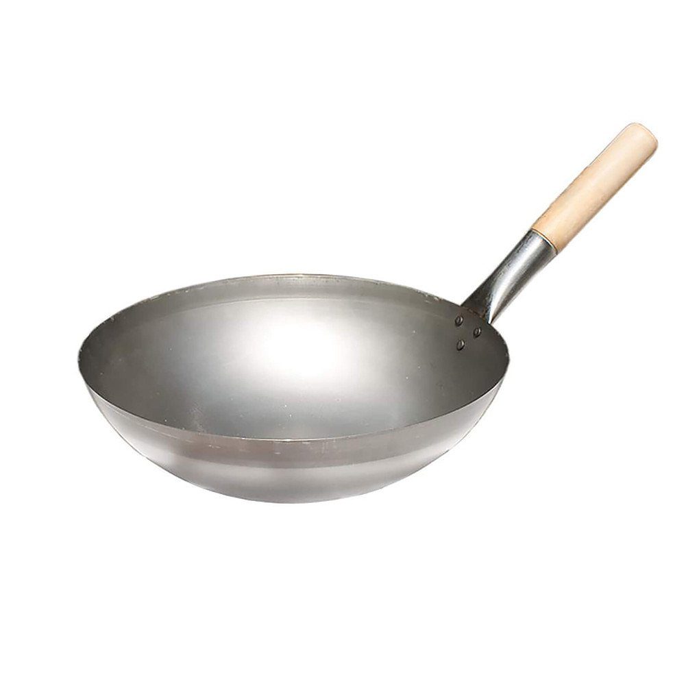 PAELLA WORLD Wok Original chinesischer Wok mit Holzgriff, Stahl