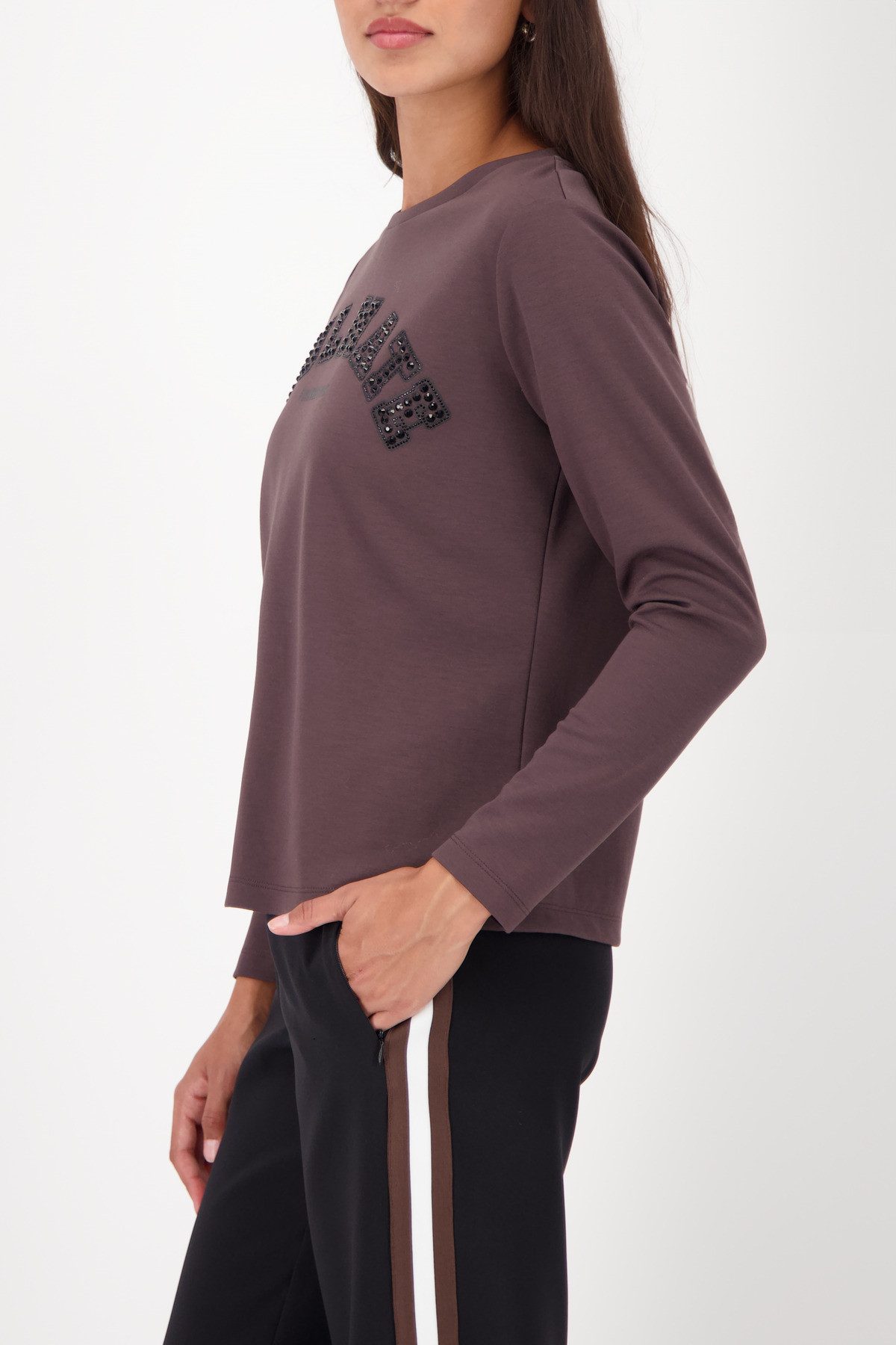 Monari Sweatshirt Regular fit mit Rundhalsausschnitt