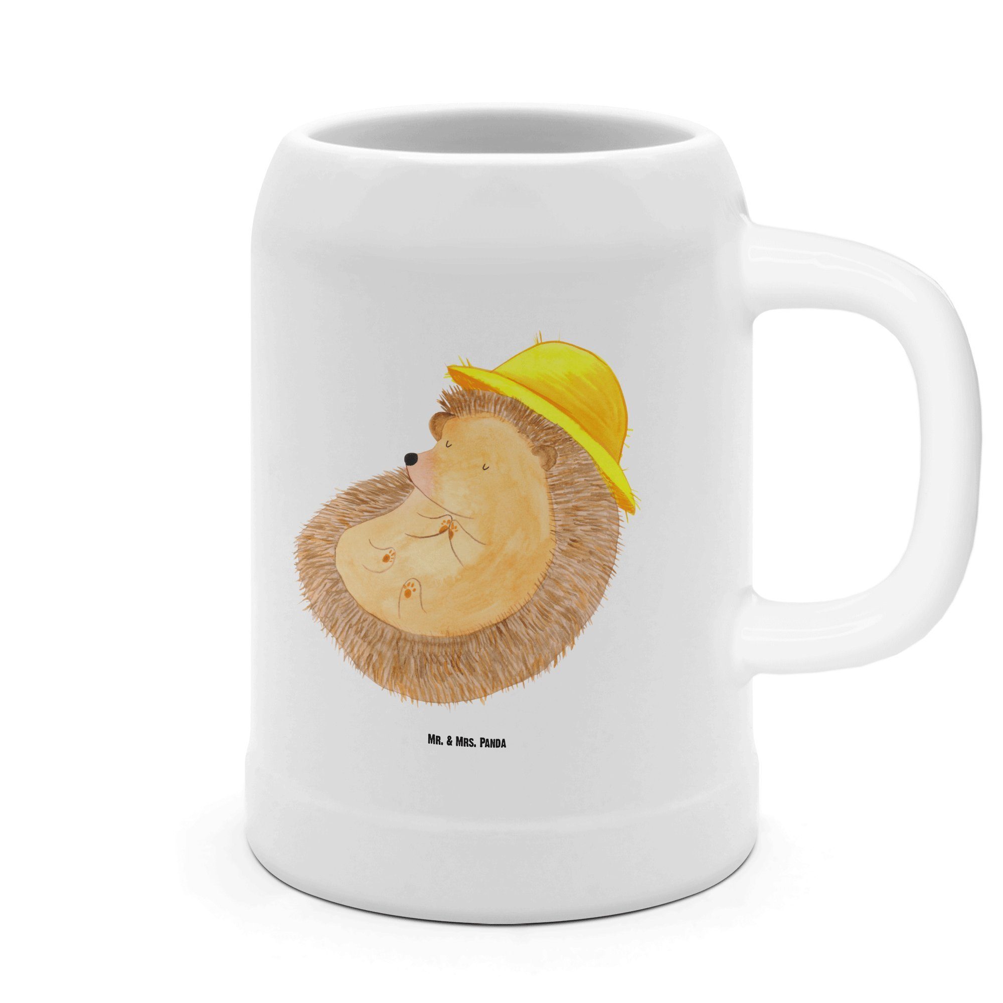 Mr. & Mrs. Panda Bierkrug Igel Beten Weiß Geschenk, Krug, Igel mit