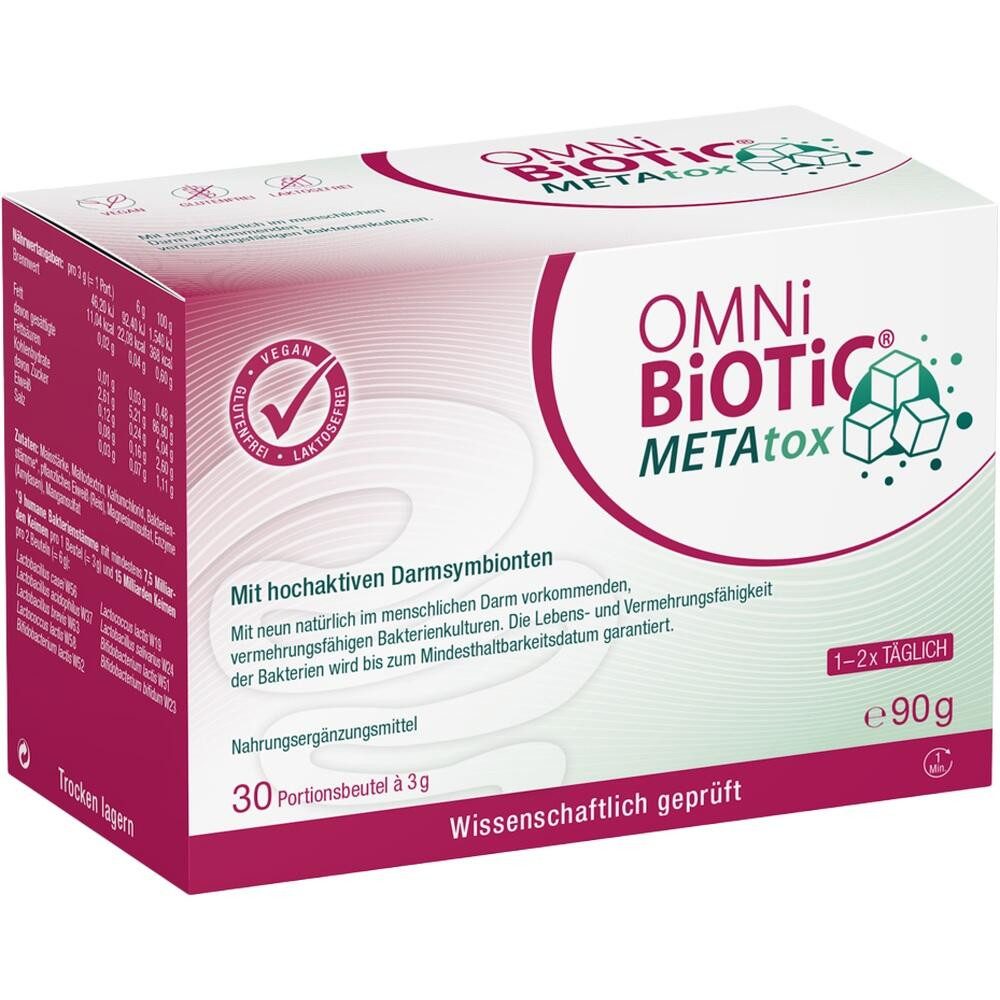 INSTITUT ALLERGOSAN OMNI BiOTiC METAtox Pulver Beutel Pulver, 90 g