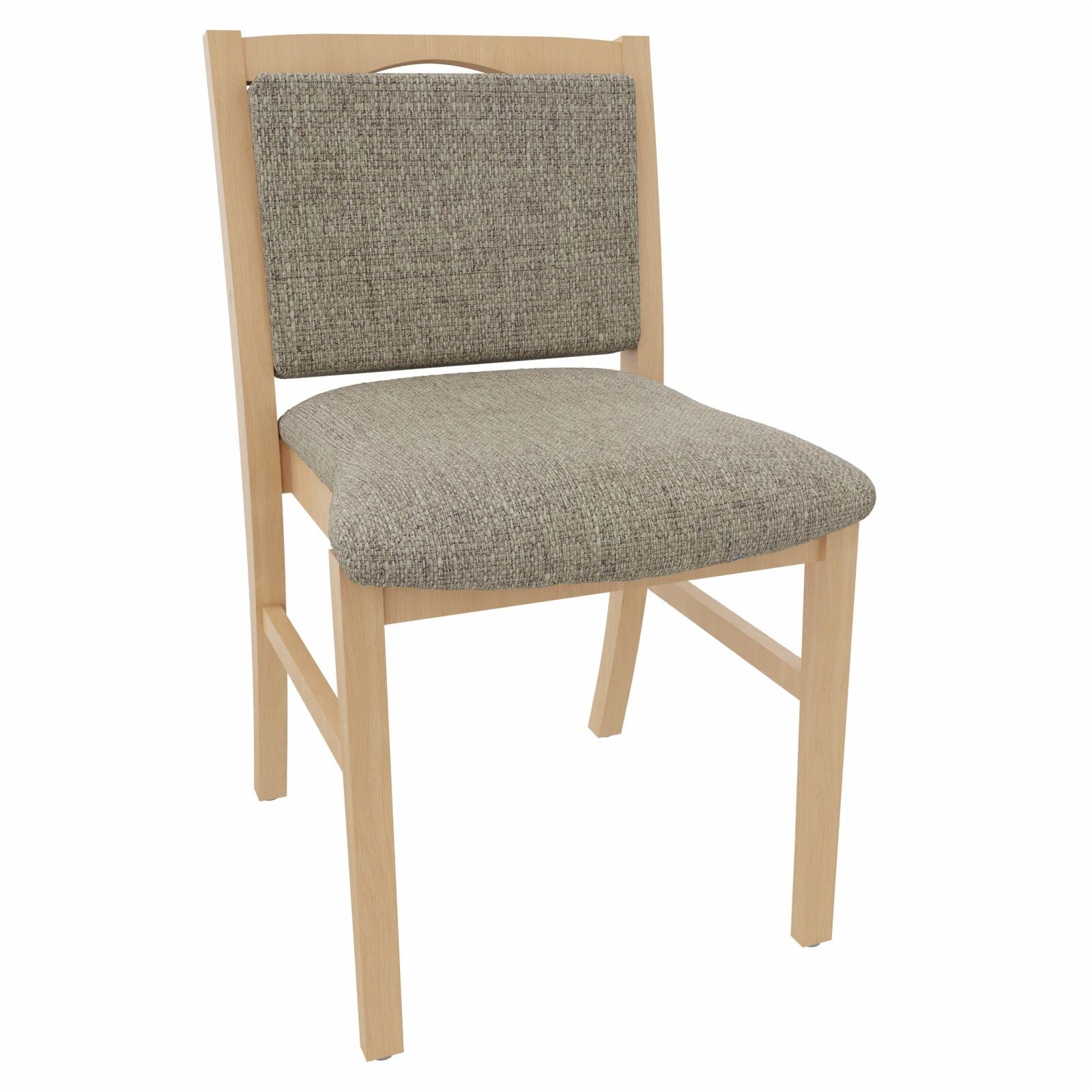 einrichtungsdesign24 Esszimmerstuhl Hüftstuhl Alexander Blieskastel – Bequemer Seniorenstuhl ohne Armlehne, Seniorenstuhl, Pflegestuhl, Massivholz Gestell