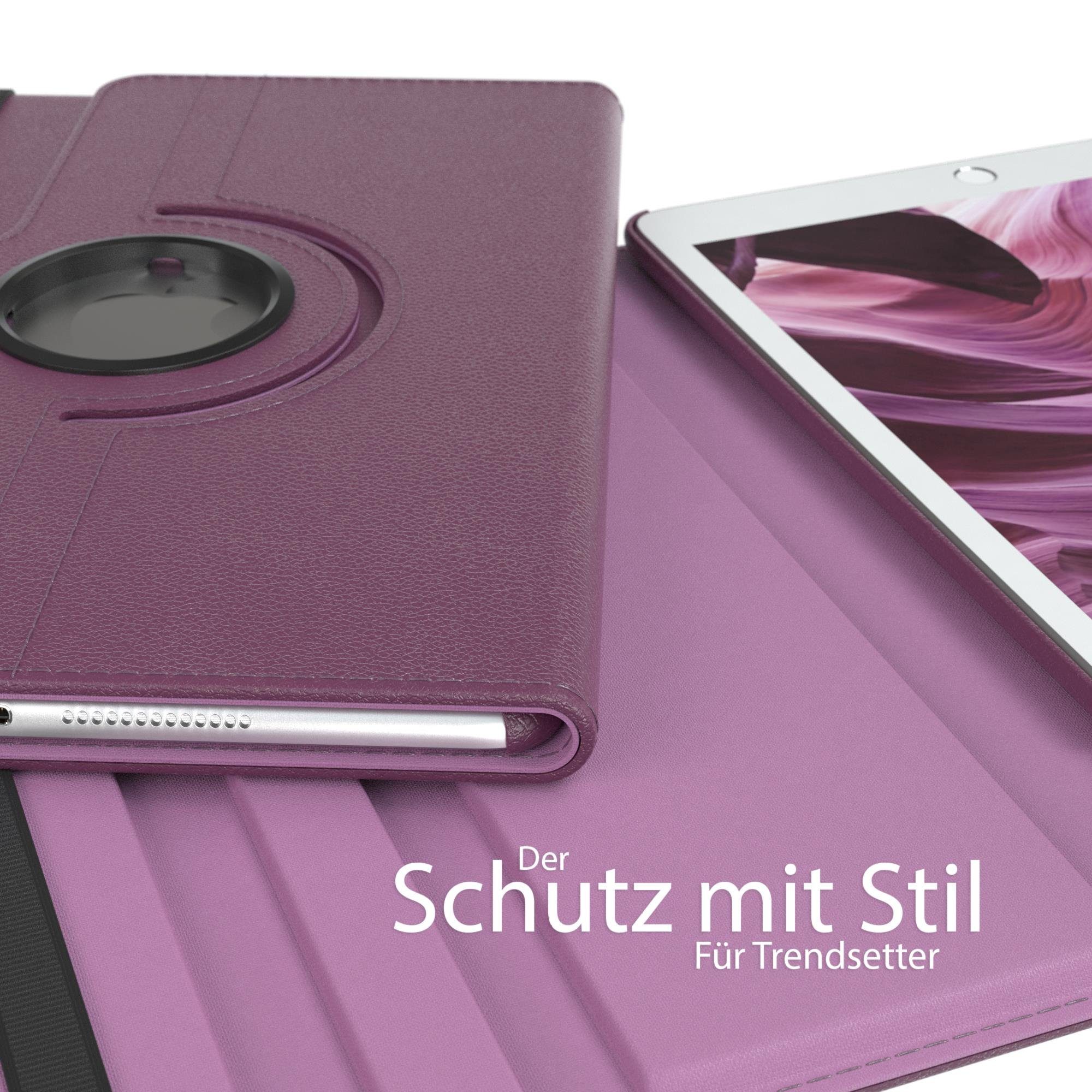 EAZY CASE Tablet-Hülle Rotation Case für Apple iPad 7./8./9. Gen. 10,2 Zoll, Tablet-Hülle Bookstyle Case Fullcover Schutz Tasche Stehfunktion Lila – Bild 5 von 5