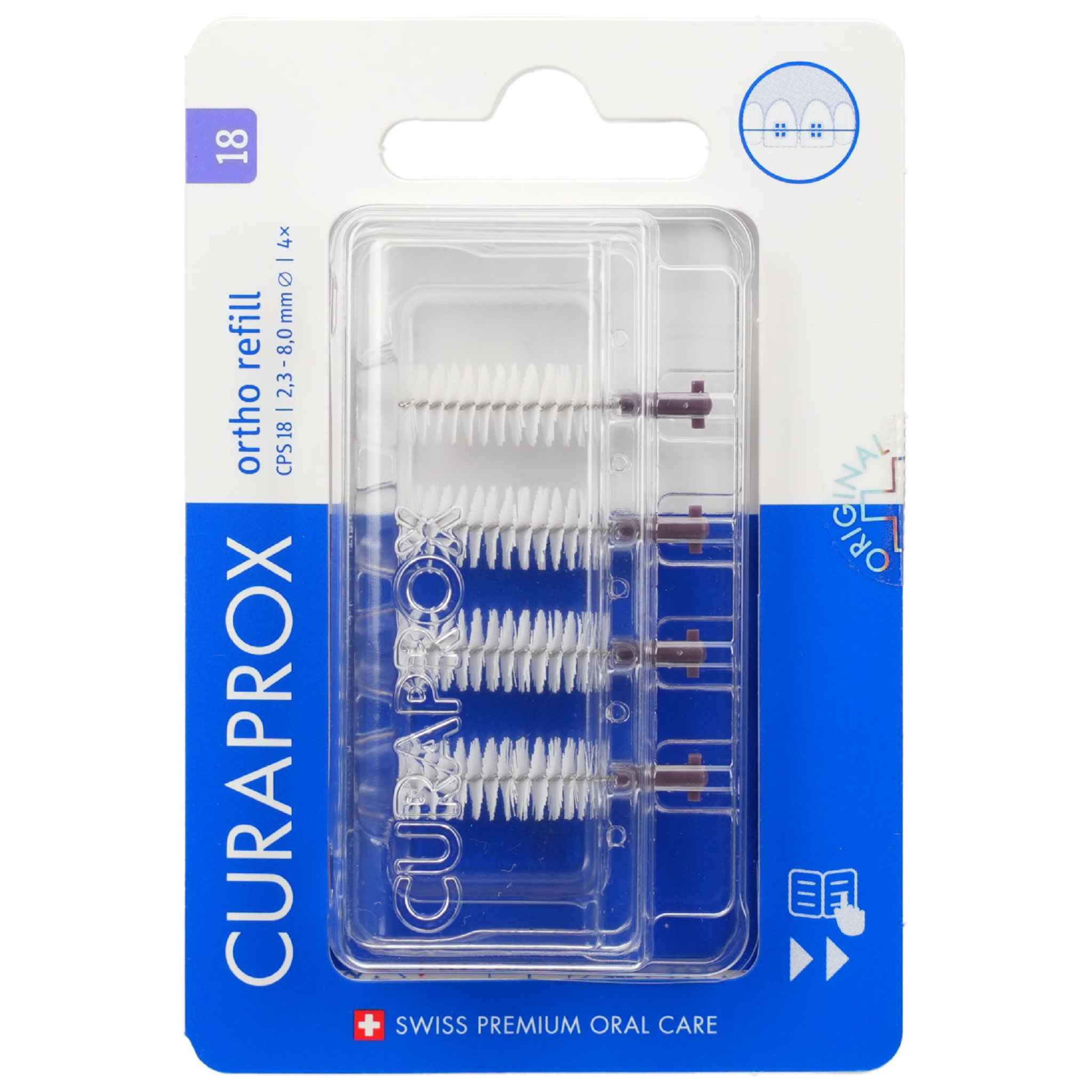 Curaden Germany GmbH Interdentalbürsten CURAPROX CPS 18 Interdentalb.ortho 2,3-8 mm