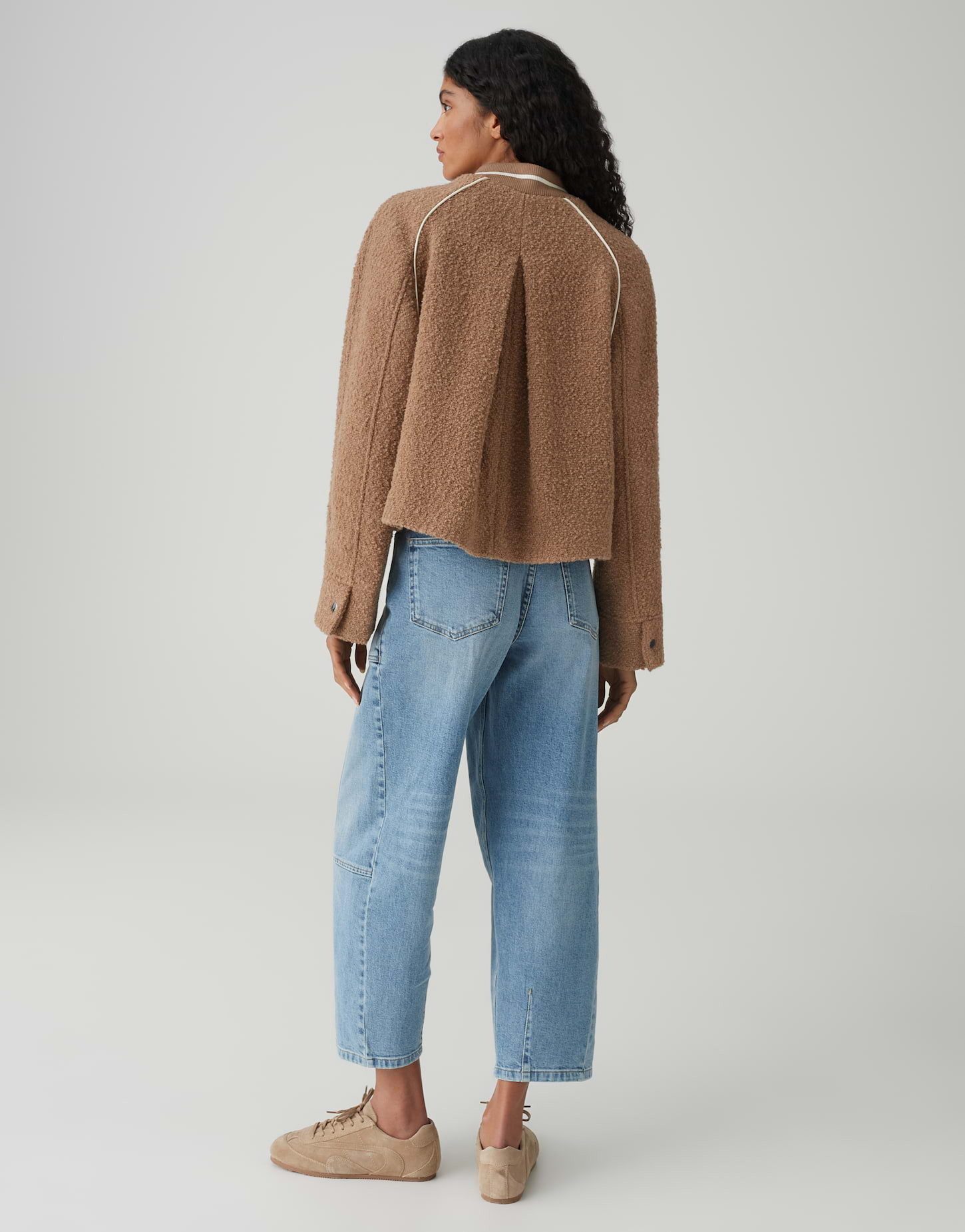 OPUS Blouson Hirona mit kontrastfarbenen Pipings Regular Fit lockere Passform, leicht ausgestellter Schnitt, Langarm