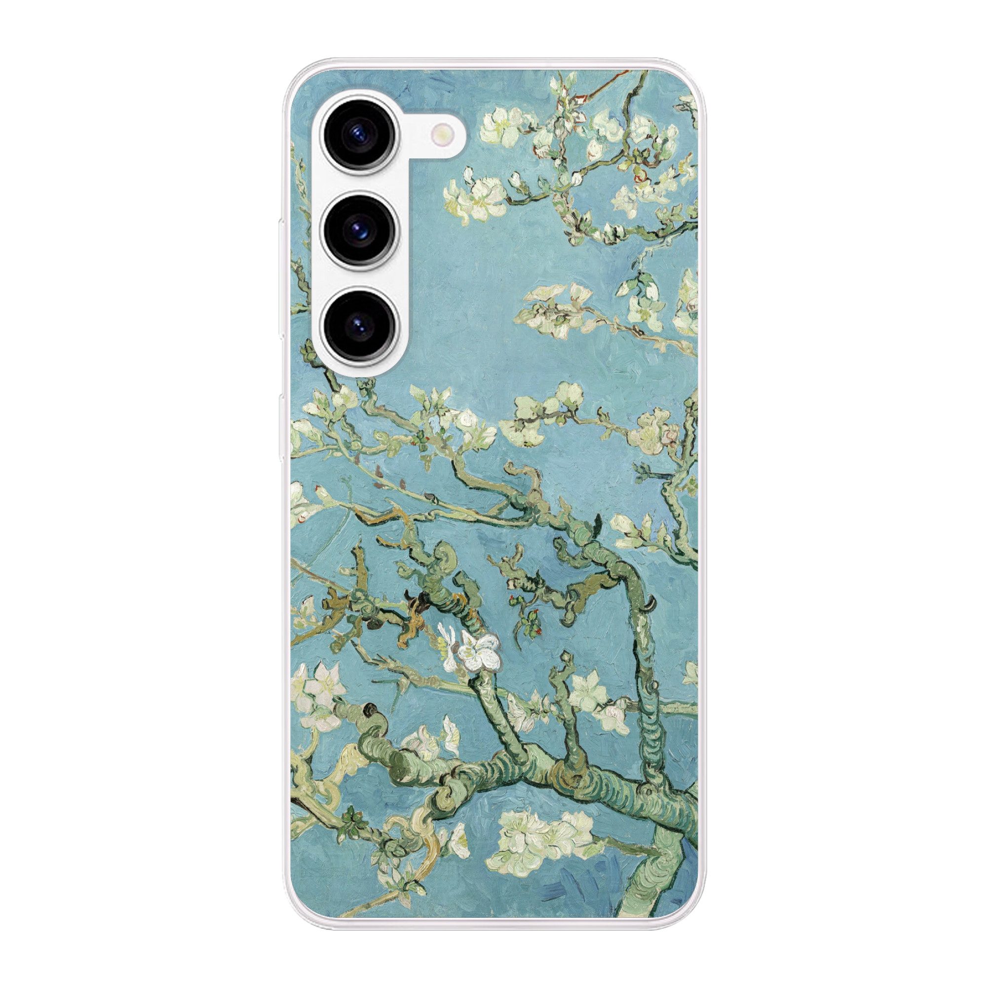 MuchoWow Handyhülle für Samsung Galaxy S23 Mandelblüte - Van Gogh - Kunst, Phone Case, Silikon, Schutzhülle Dünn