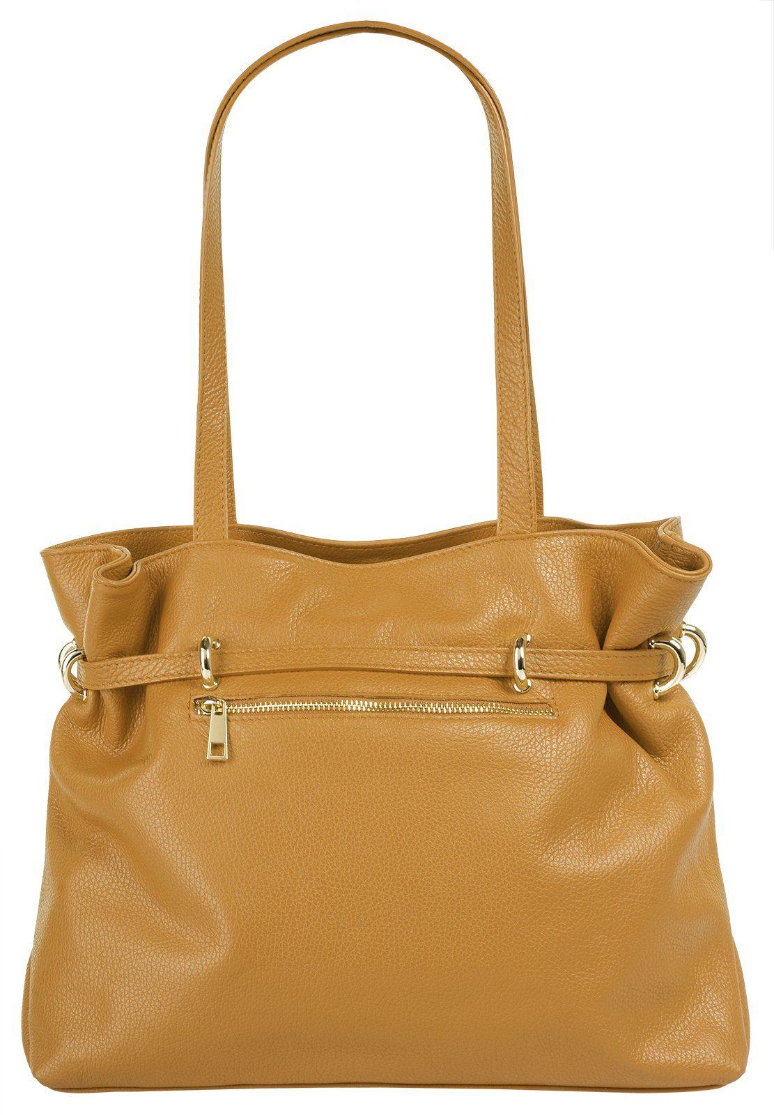 Samantha Look Henkeltasche, echt Leder, Made in Italy